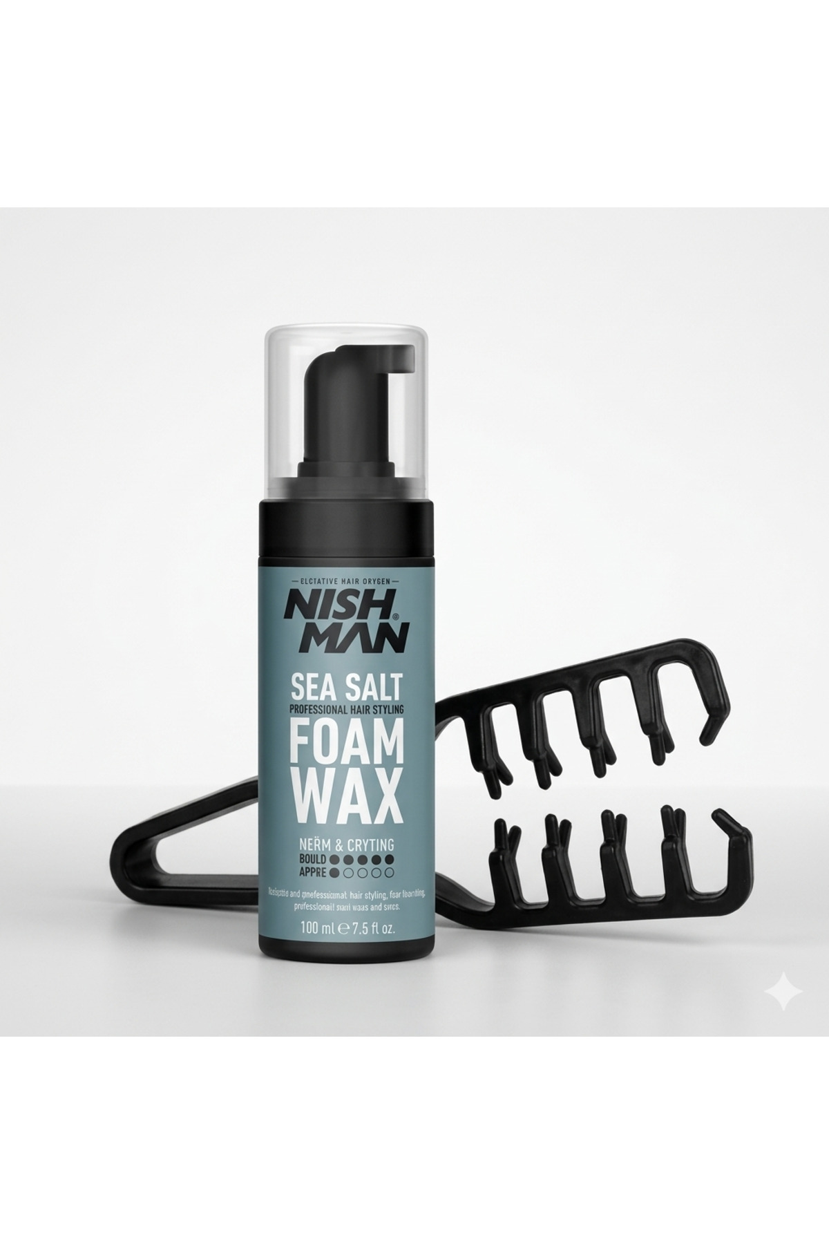 NISHMAN SEA SALT KÖPÜK WAX 150 ML / + ŞEKİLLENDİRİCİ MUCİZEVİ TRAK / 400 ML TUZSUZ ŞAMPUAN HEDİYE — NISHMANKÖPÜKSEA77