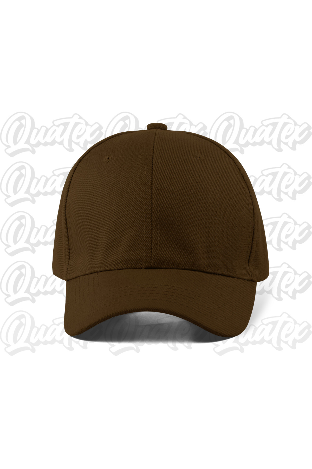 QUATEX Basic Düz Pamuklu Şapka - Kahverengi Renk %100 Pamuk Gabardin Unisex Model Şapka