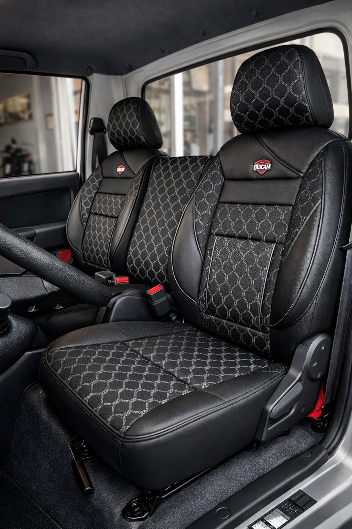 ULUCAN Hyundai H100 2022 ve Sonrası Koltuk Kılıfı 2+1 Jakar Kumaşlı Ortopedik