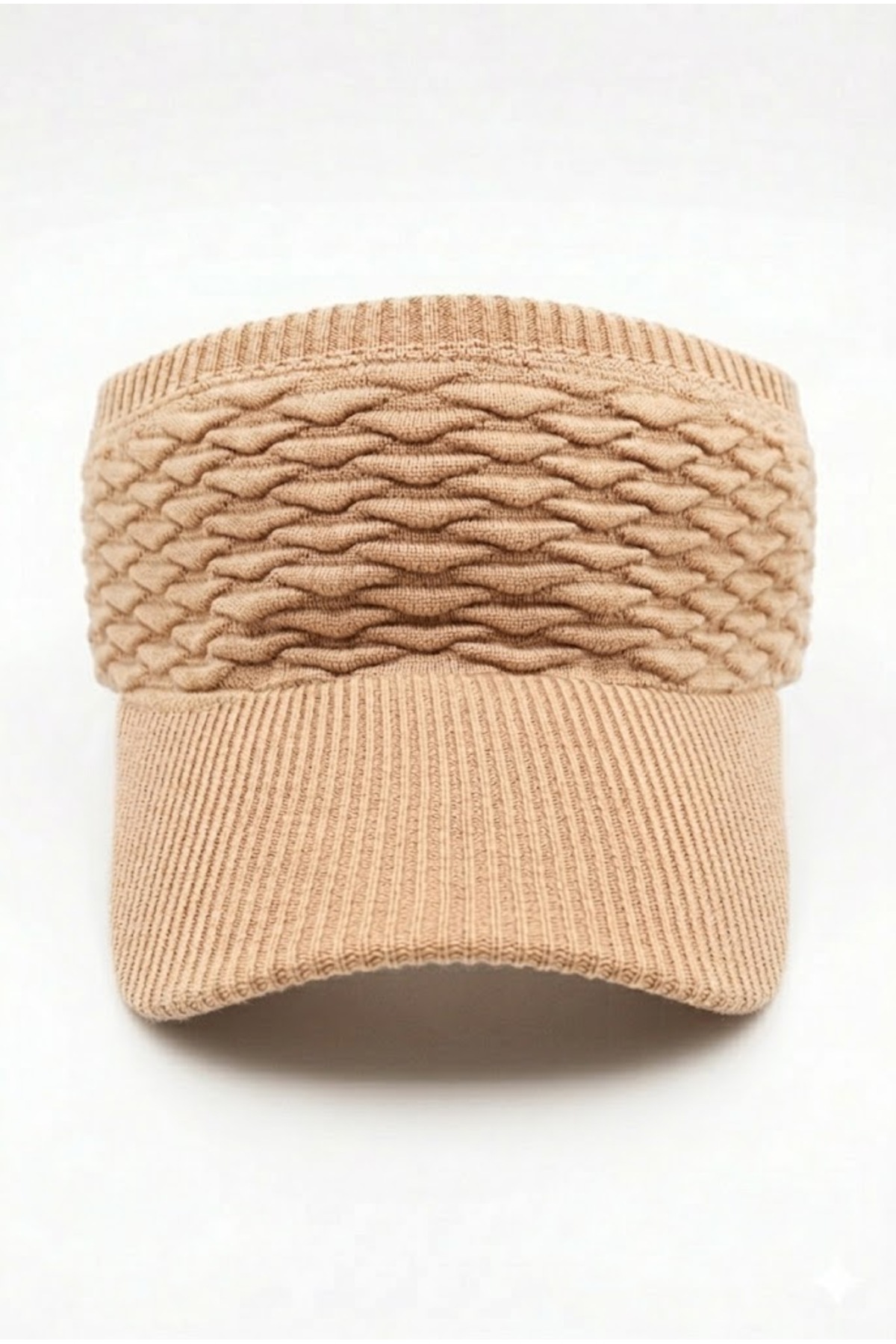 Belifanti Collection Premium Milk Coffee Knitted Knitwear Visor