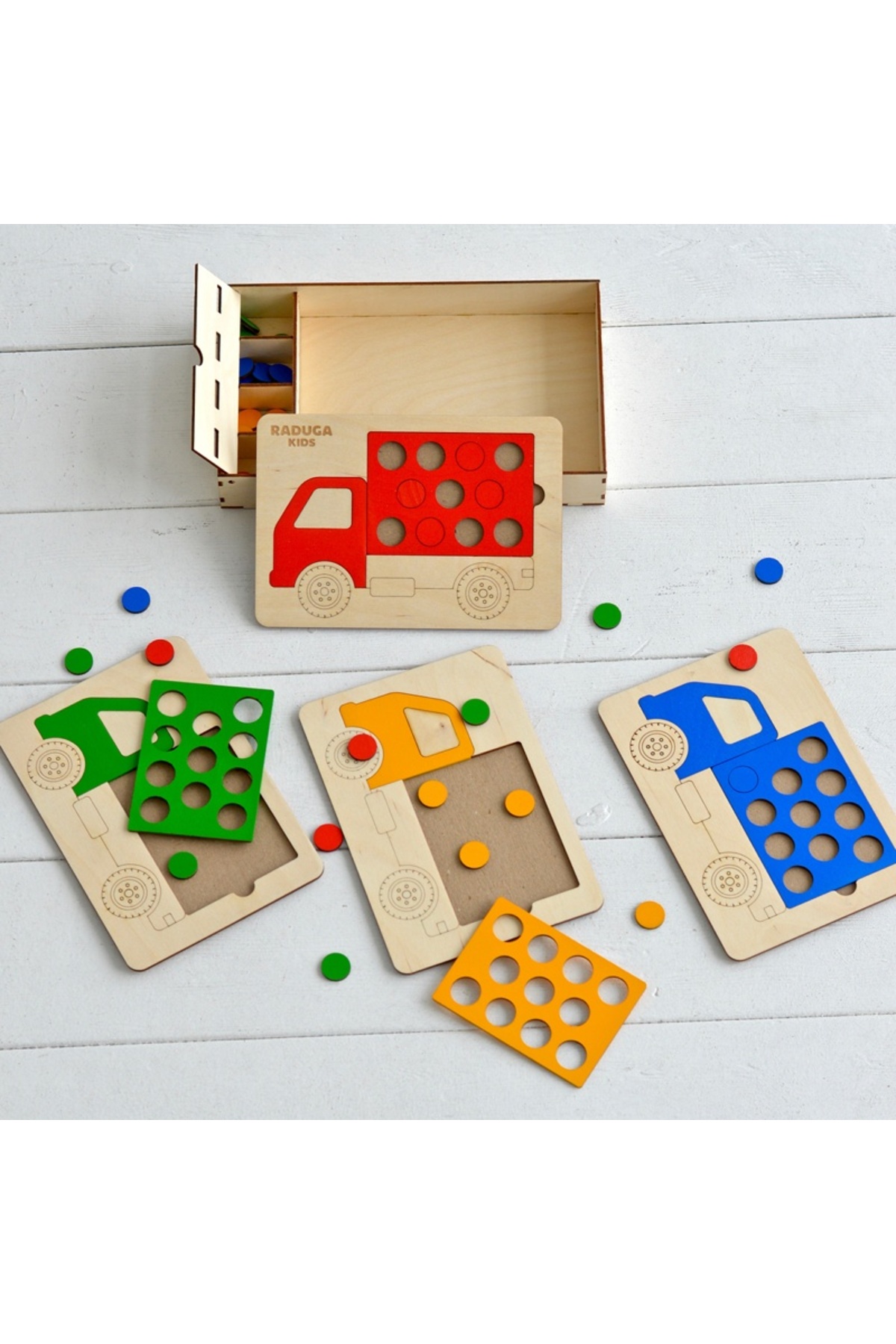 PIXEL HEDİYELİK EŞYA Premium Ahşap Montessori Oyunu | Zeka Geliştirici Renk Eşleştirme & Eğitici Aktivite Seti fotoğrafı 2 (önizleme)