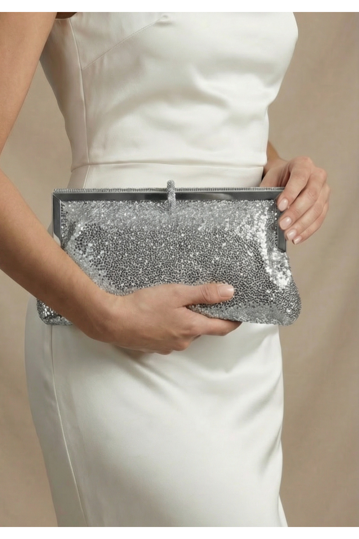 Çanta Trend Kadın Venom Desen Taş Detaylı Cüzdan Clutch Model Portföy Özel Gün Ve Abiye Çanta görsel 2