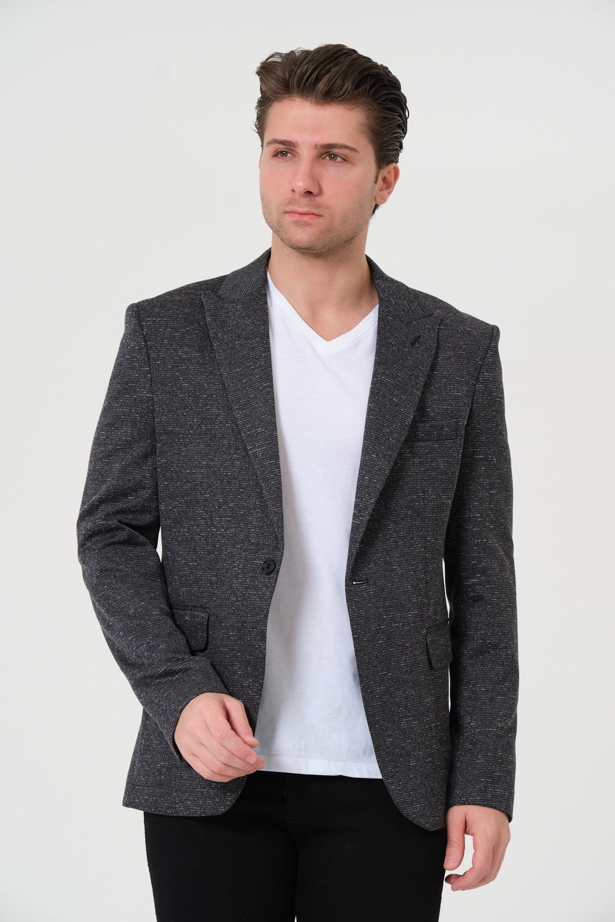VALUE FASHION  Erkek, Örme Kumaş, Esnek, Spor Ceket,Blazer Ceket - Görsel 2