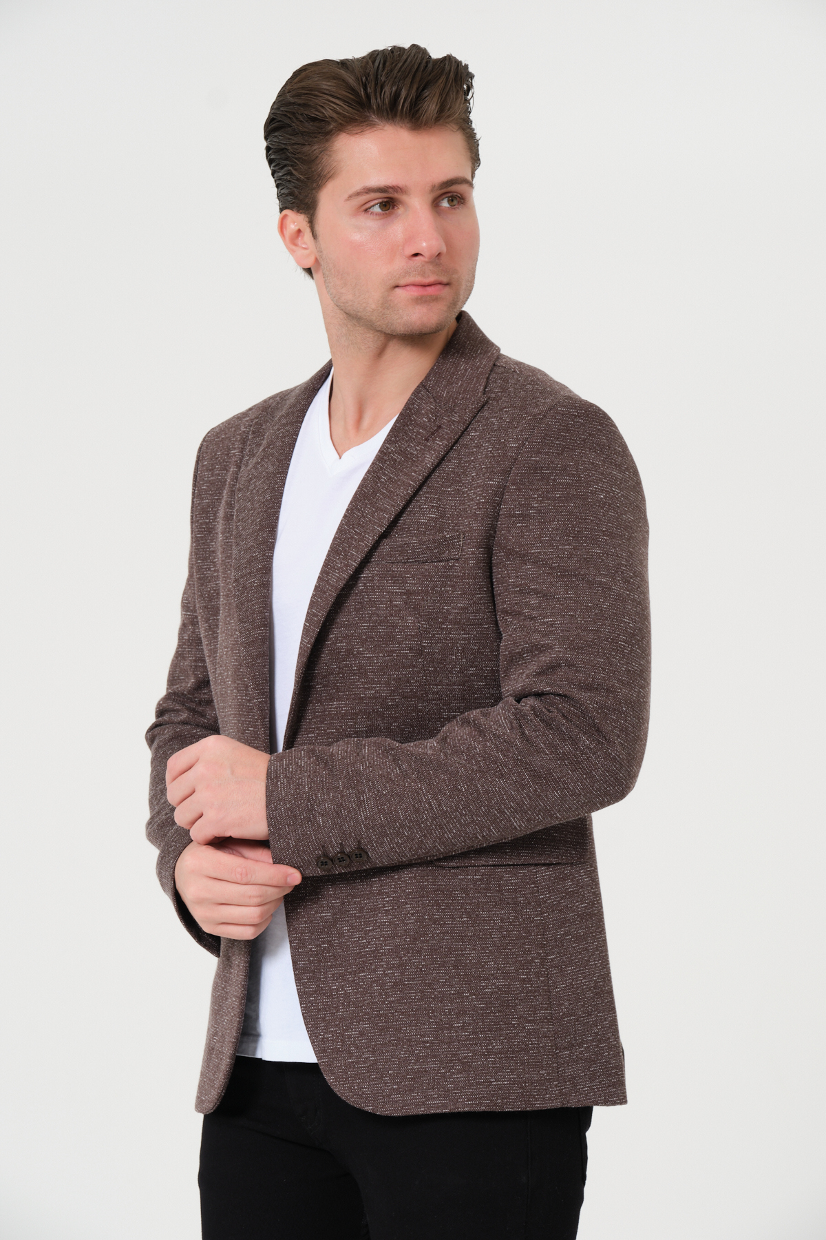 VALUE FASHION  Erkek, Örme Kumaş, Esnek, Spor Ceket,Blazer Ceket - Görsel 3