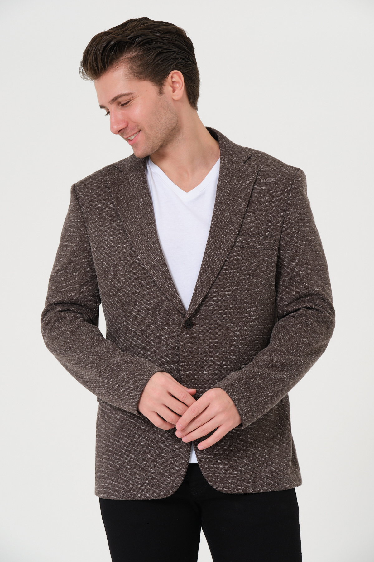 VALUE FASHION  Erkek, Örme Kumaş, Esnek, Spor Ceket,Blazer Ceket - Görsel 7