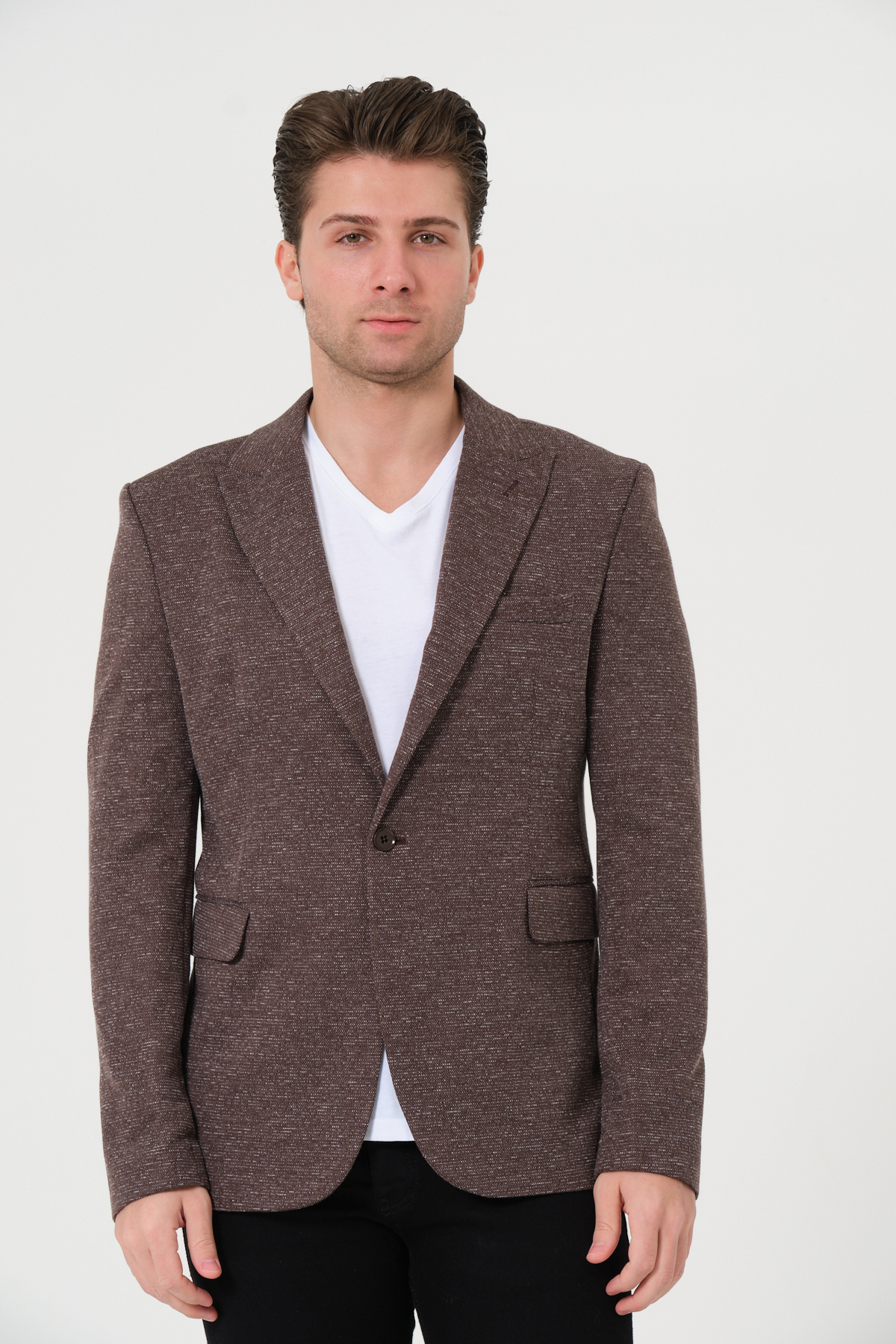 VALUE FASHION  Erkek, Örme Kumaş, Esnek, Spor Ceket,Blazer Ceket - Görsel 5