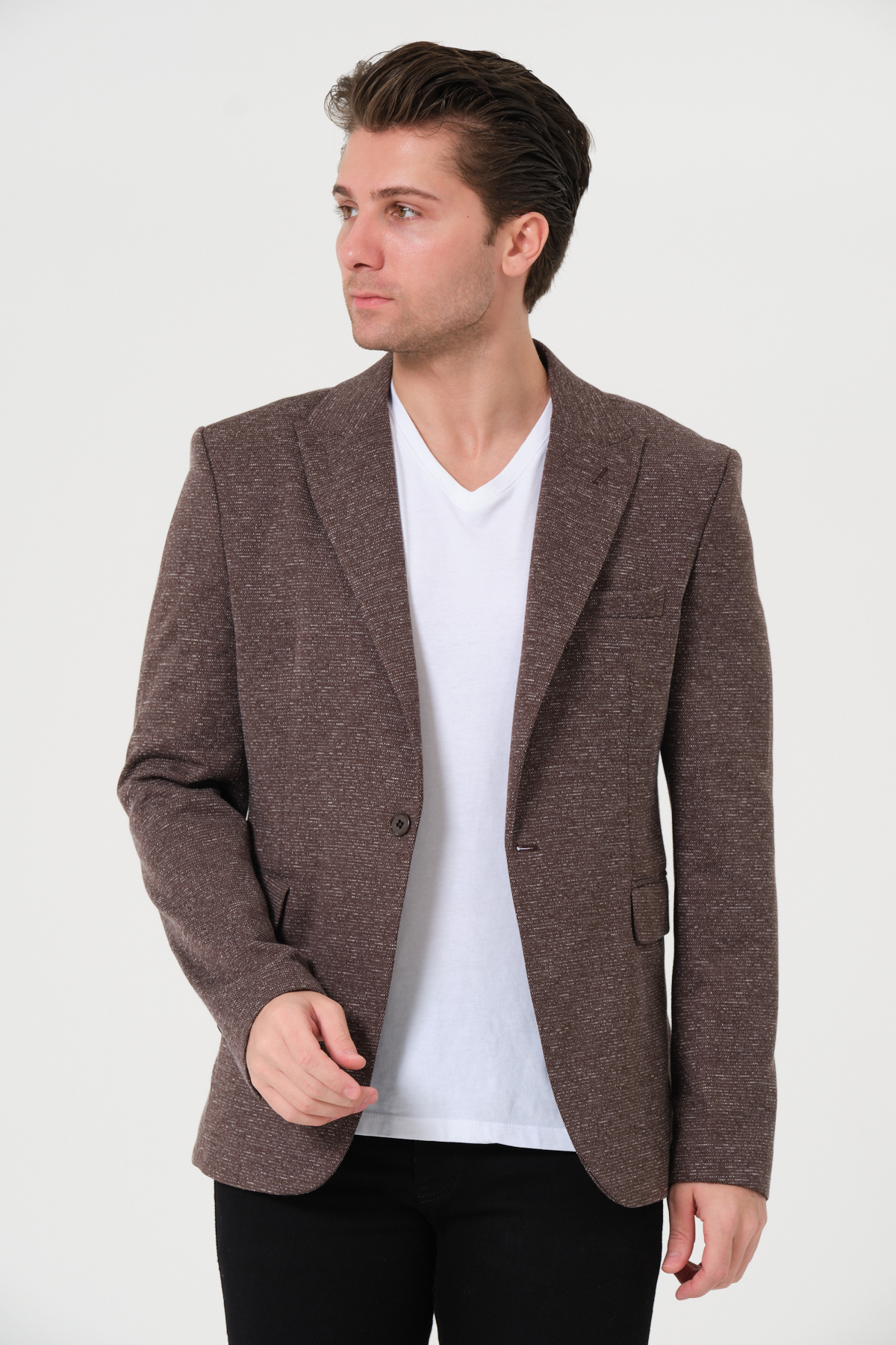 VALUE FASHION  Erkek, Örme Kumaş, Esnek, Spor Ceket,Blazer Ceket - Görsel 2