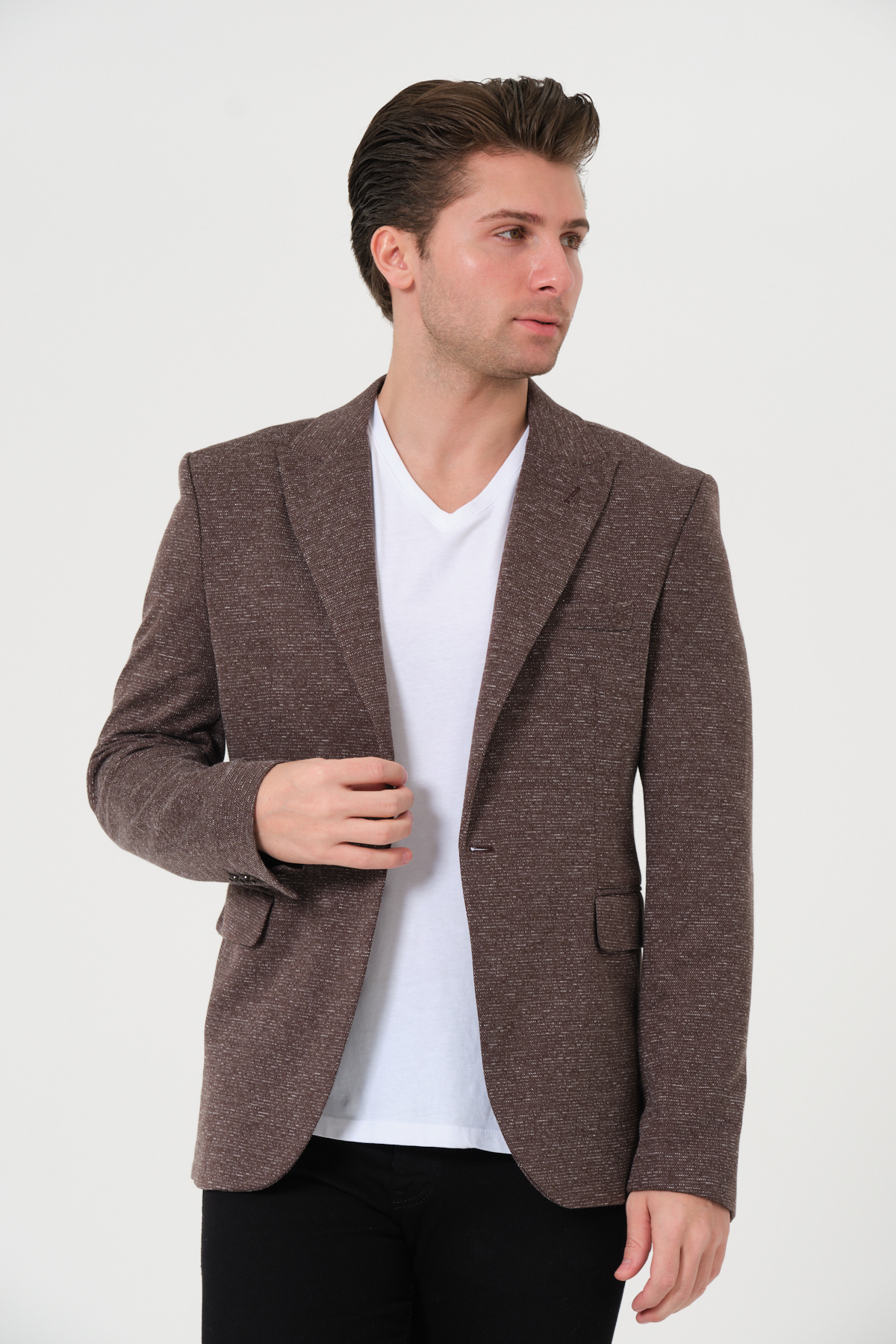 VALUE FASHION  Erkek, Örme Kumaş, Esnek, Spor Ceket,Blazer Ceket