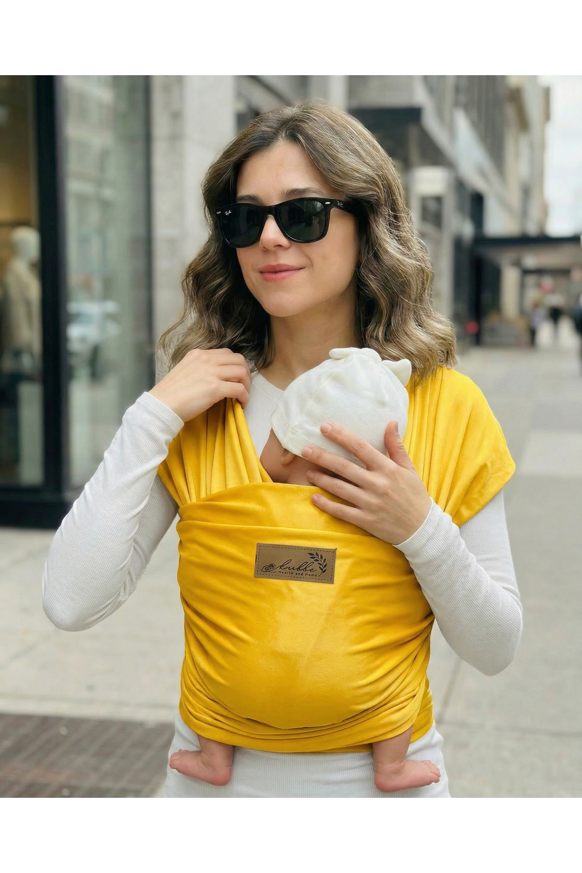 kubbe Yeni Nesil Ergonomik Bebek Taşıma Şalı - Ön Cepli Taşıma Torbalı Esnek Sling - İnce Ve Hafif fotoğrafı 4 (önizleme)