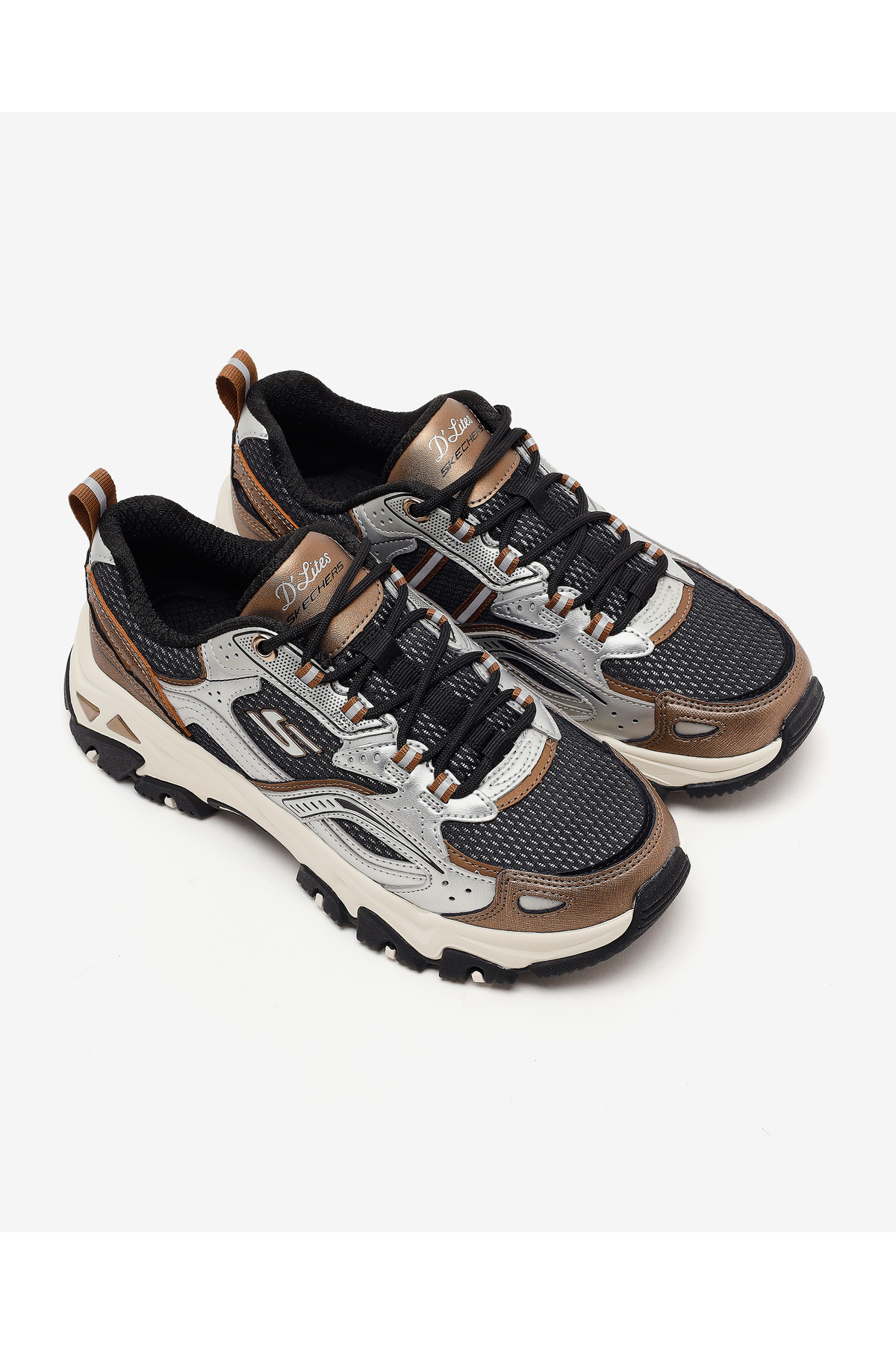 SKECHERS D'lites HIKER Kadın Gri Outdoor Ayakkabı 180330 SLBK görsel 5