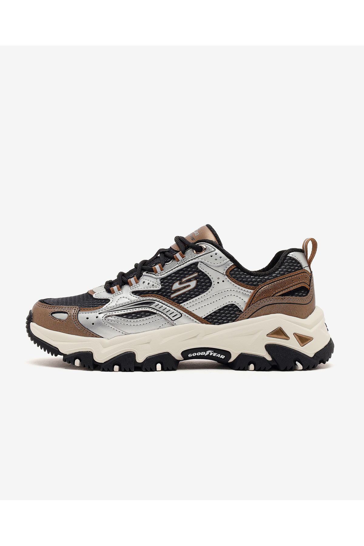 SKECHERS D'lites HIKER Kadın Gri Outdoor Ayakkabı 180330 SLBK
