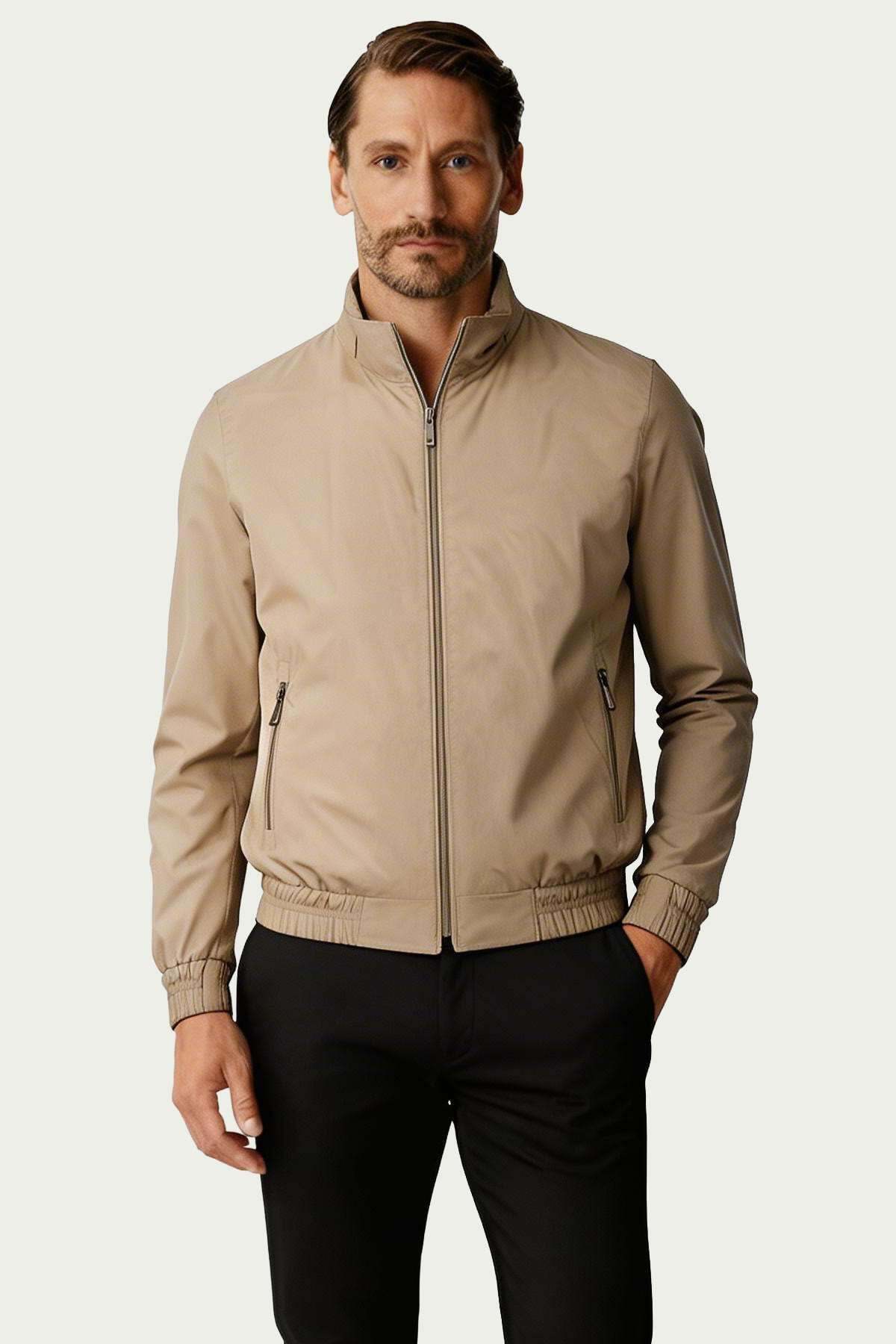İgs Taş Erkek Bomber Mont, Modern Kesim görsel 2