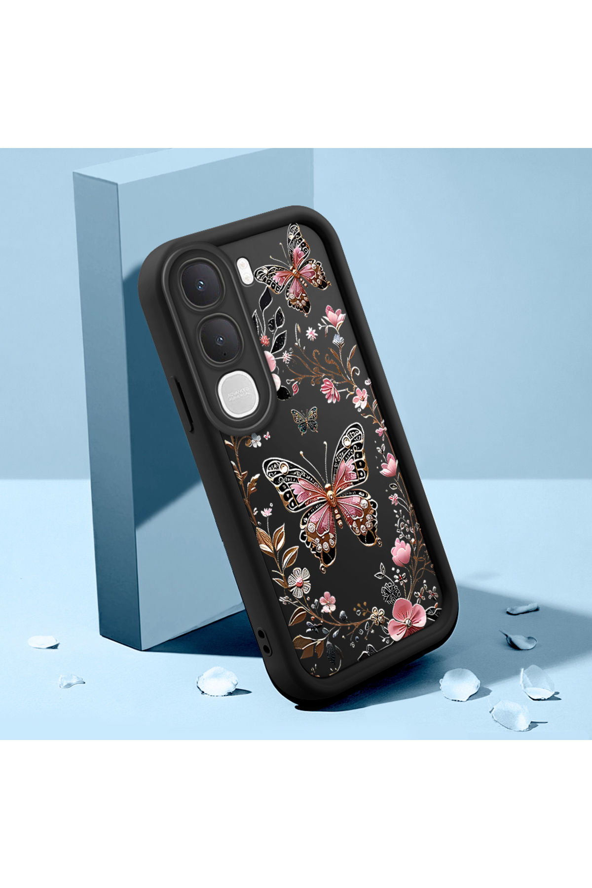 Vivo Y31 5G Compatible Case Slim Soft Silicone Phone Case Butterfly Pattern