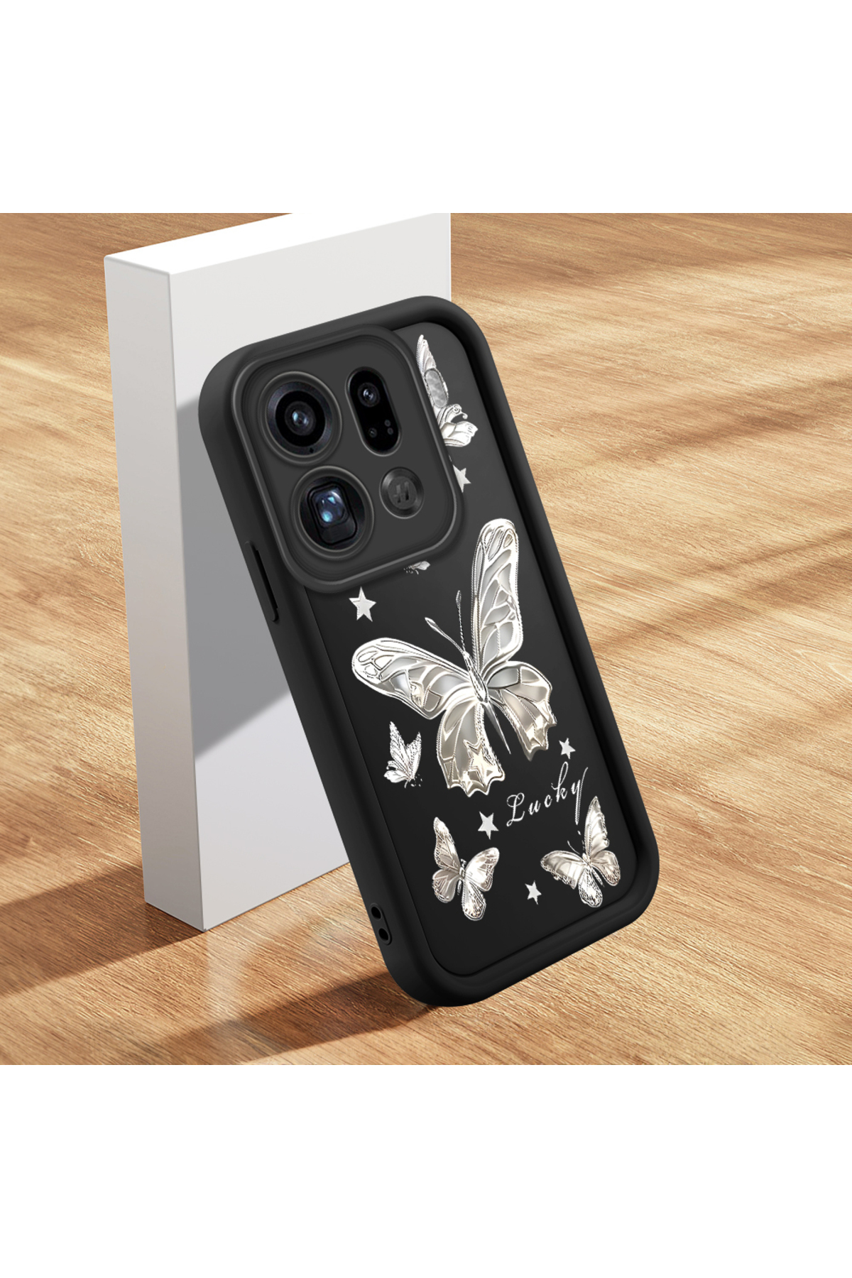 OPPO Find X9 Pro 5G Compatible Case Slim Soft Silicone Phone Case Butterfly Pattern