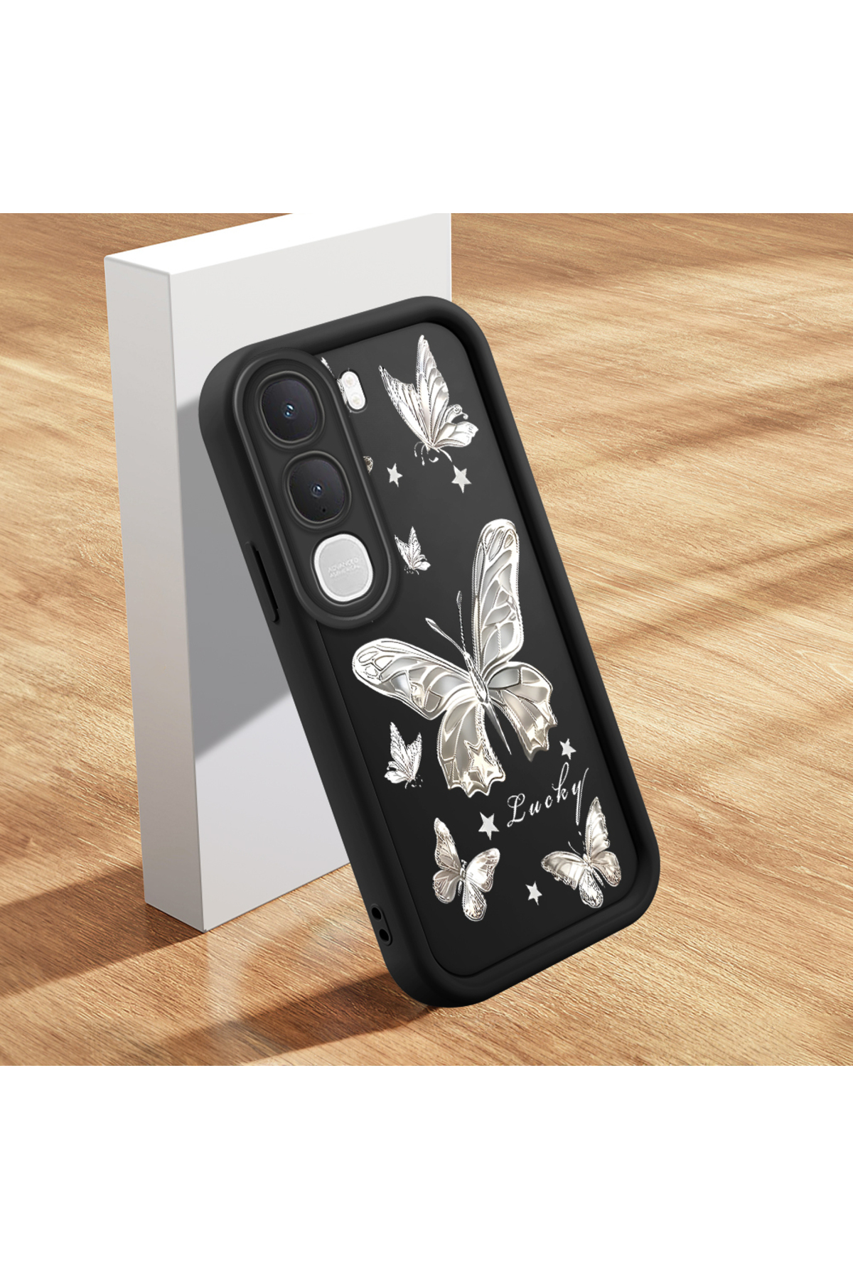 Vivo Y31 5G Compatible Case Slim Soft Silicone Phone Case Butterfly Pattern