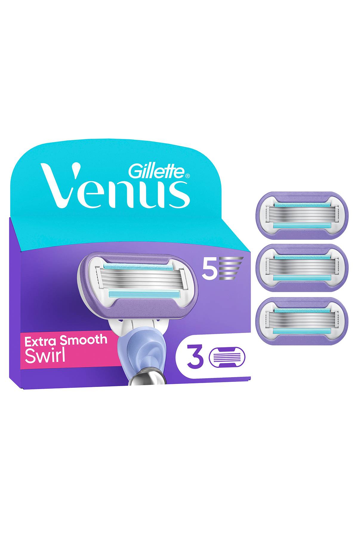 Gillette Venus Extra Smooth Kadın Bıçakları, 3 Yedek Kartuş - Fiyatı, Yorumları