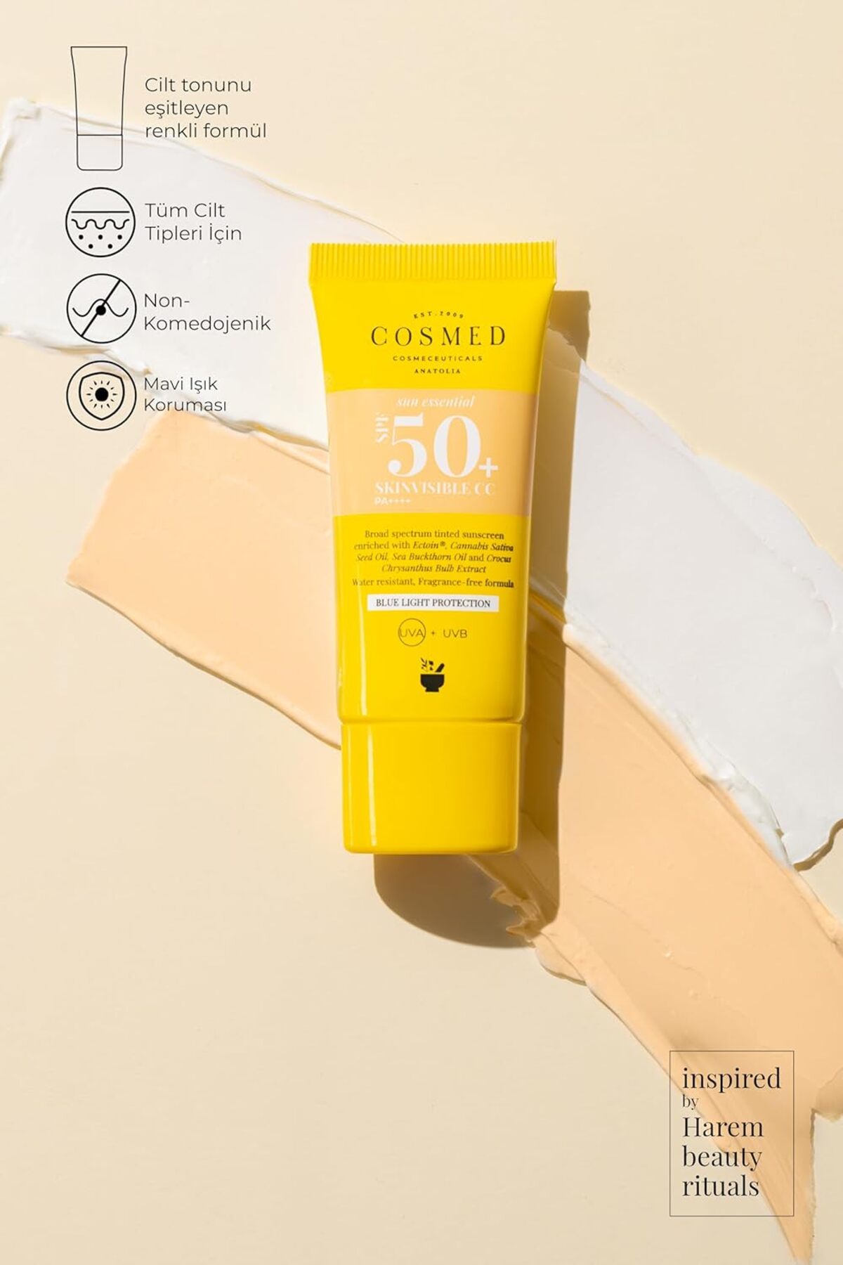 Tüm Cilt Tipleri İçin Suya Dayanıklı SPF50+ Kremi - Skinvisible SPF50+ - 30 m — EDCB0D62Q31VB — تصویر 2 از 3