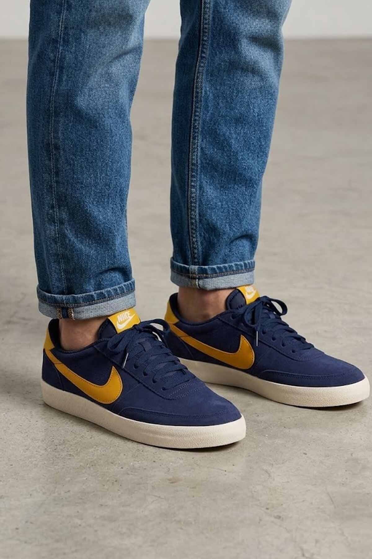 کفش ورزشی راحتی مردانه Killshot 2 - کفش کتانی نارنجی سرمه‌ای نایکی کفش اسنیکر Nike