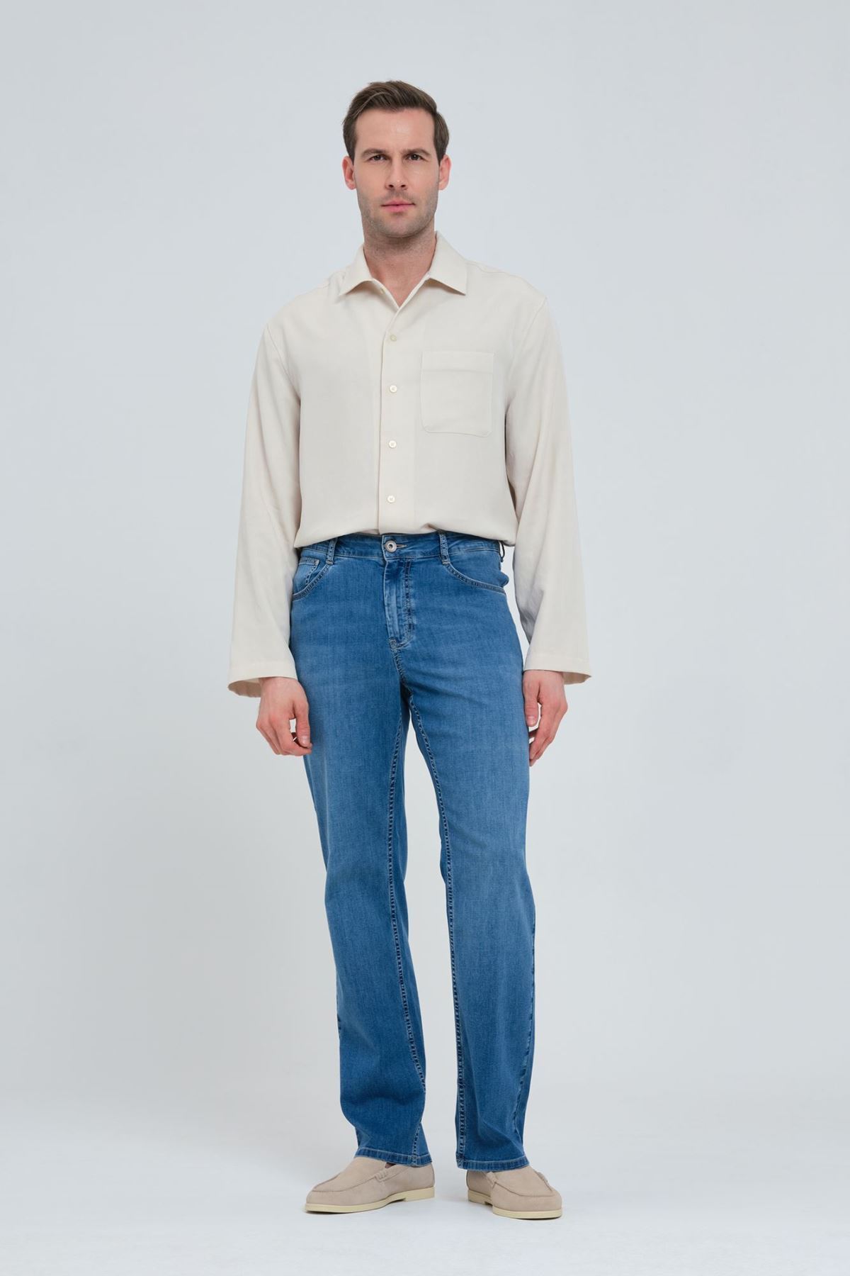 Pantamo Blue Regular Straıght Men's Jean Pants