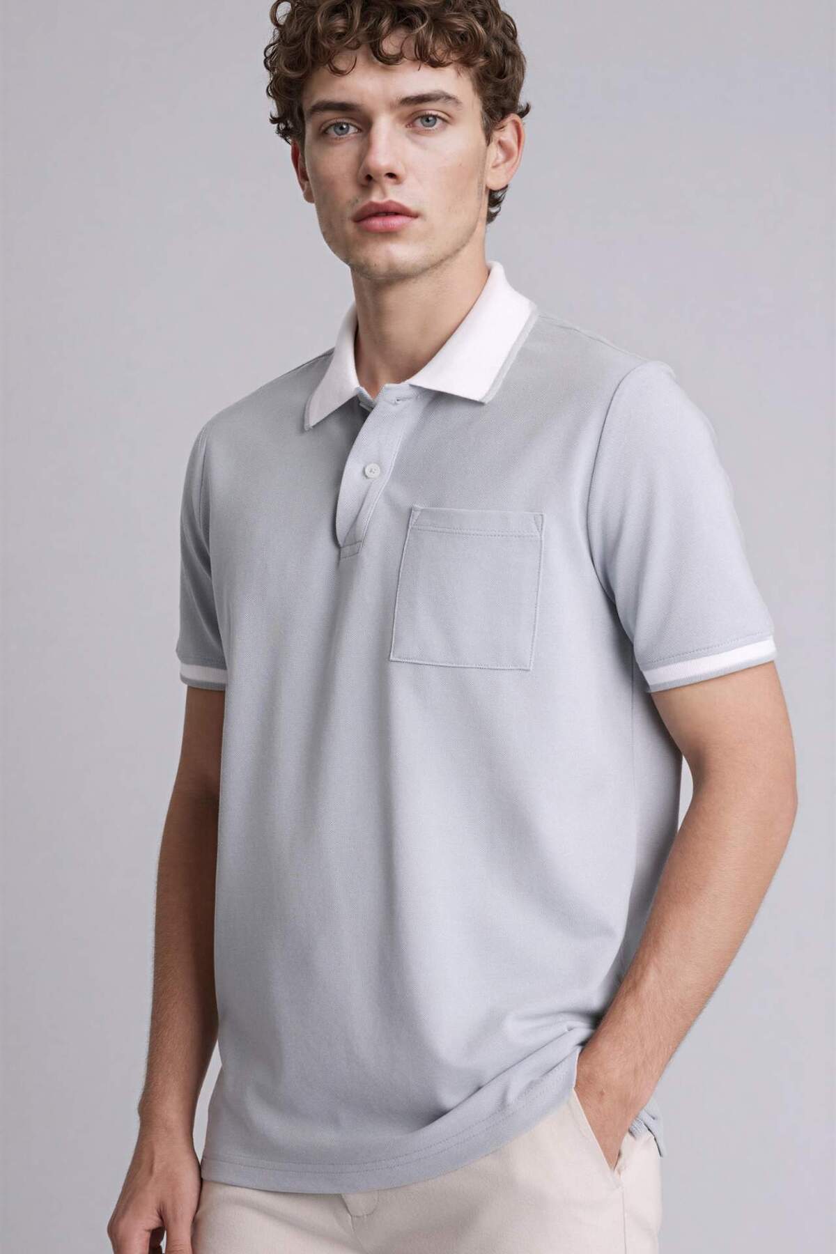 Defacto Cotton Regular Fit Short Sleeve Polo T-Shirt G2609Ax26Sp