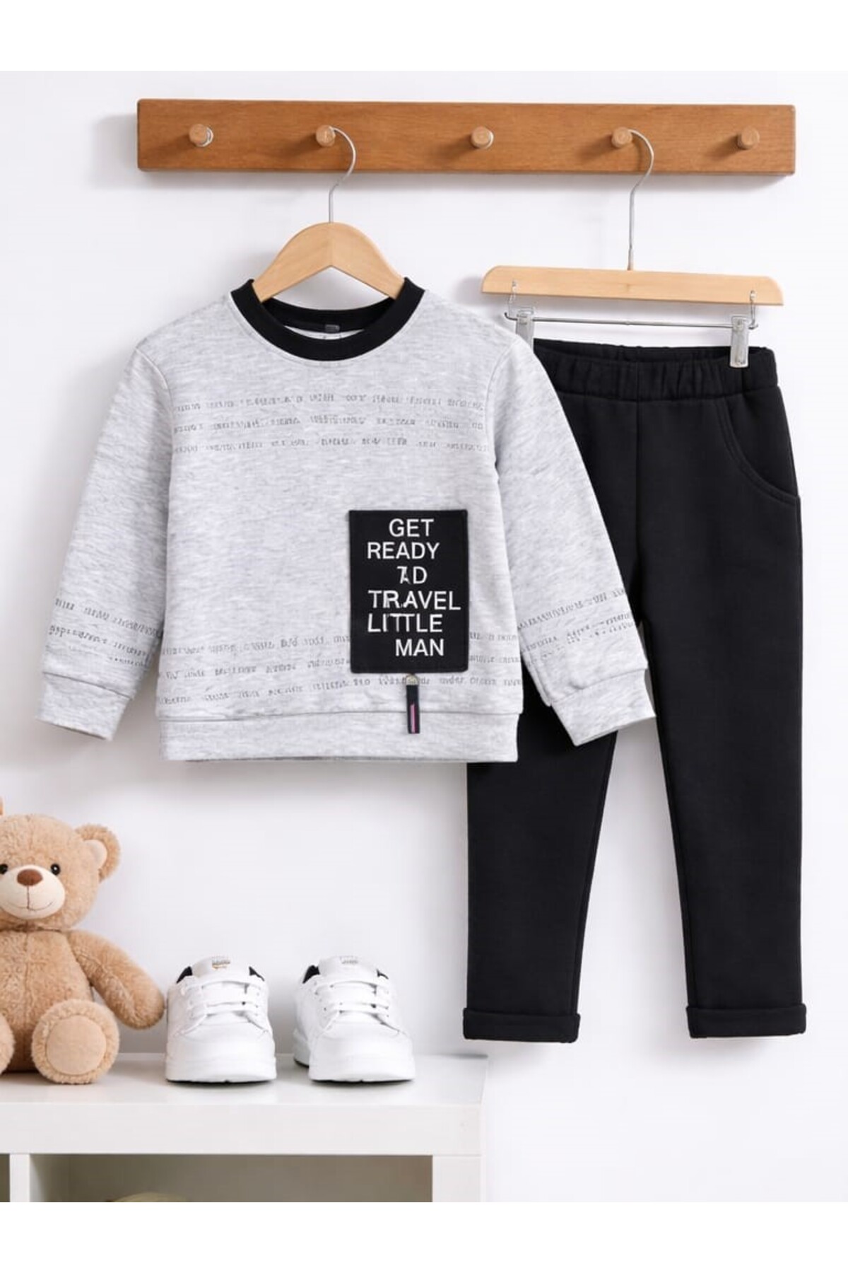 vinezza Renkli Baskılı 1. Kalite Pamuklu Erkek Bebek Takımı fotoğrafı 2 (önizleme)