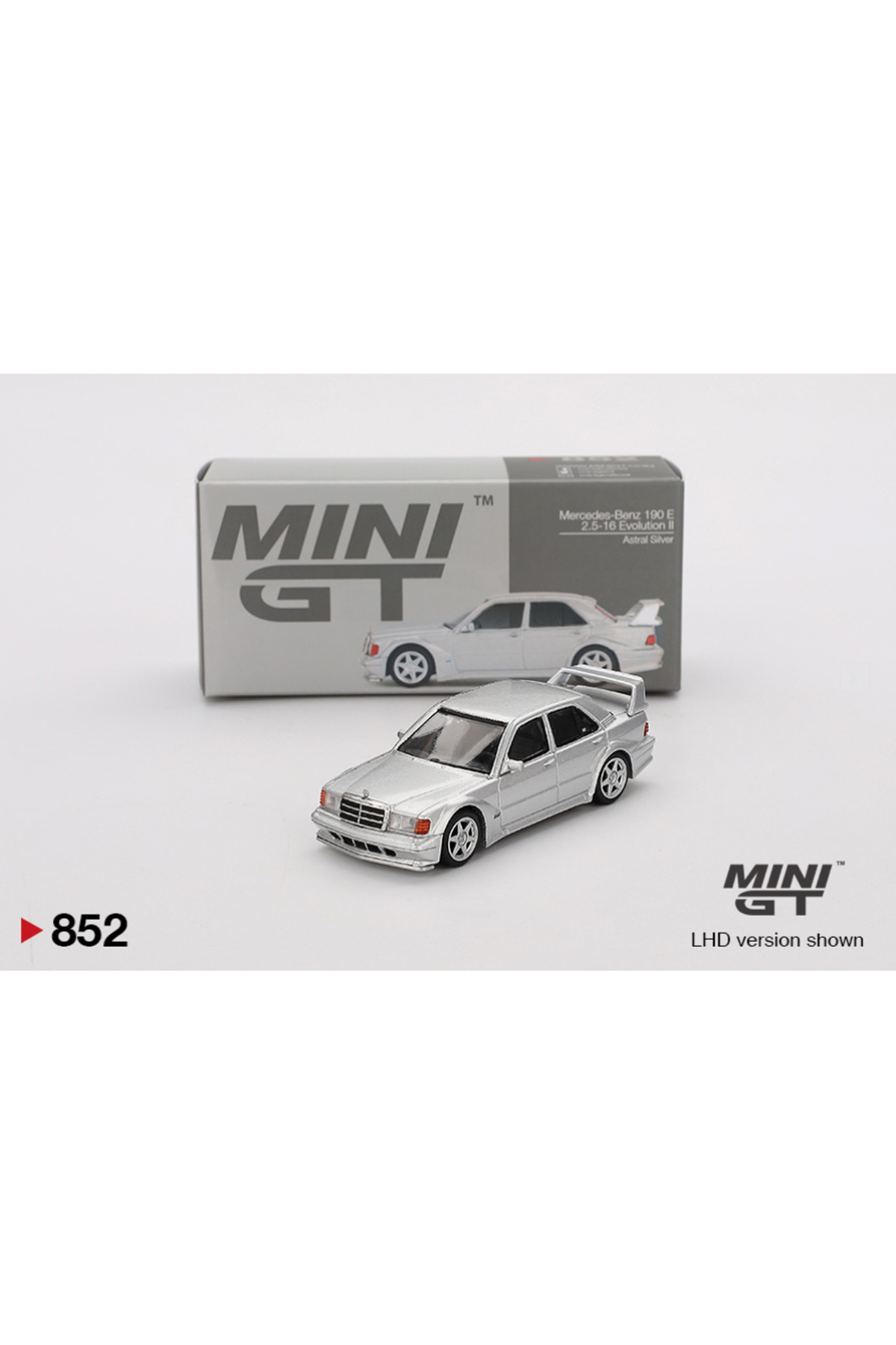mini gt Mercedes-Benz 190E 2.5-16 Evolution II Astral Silver