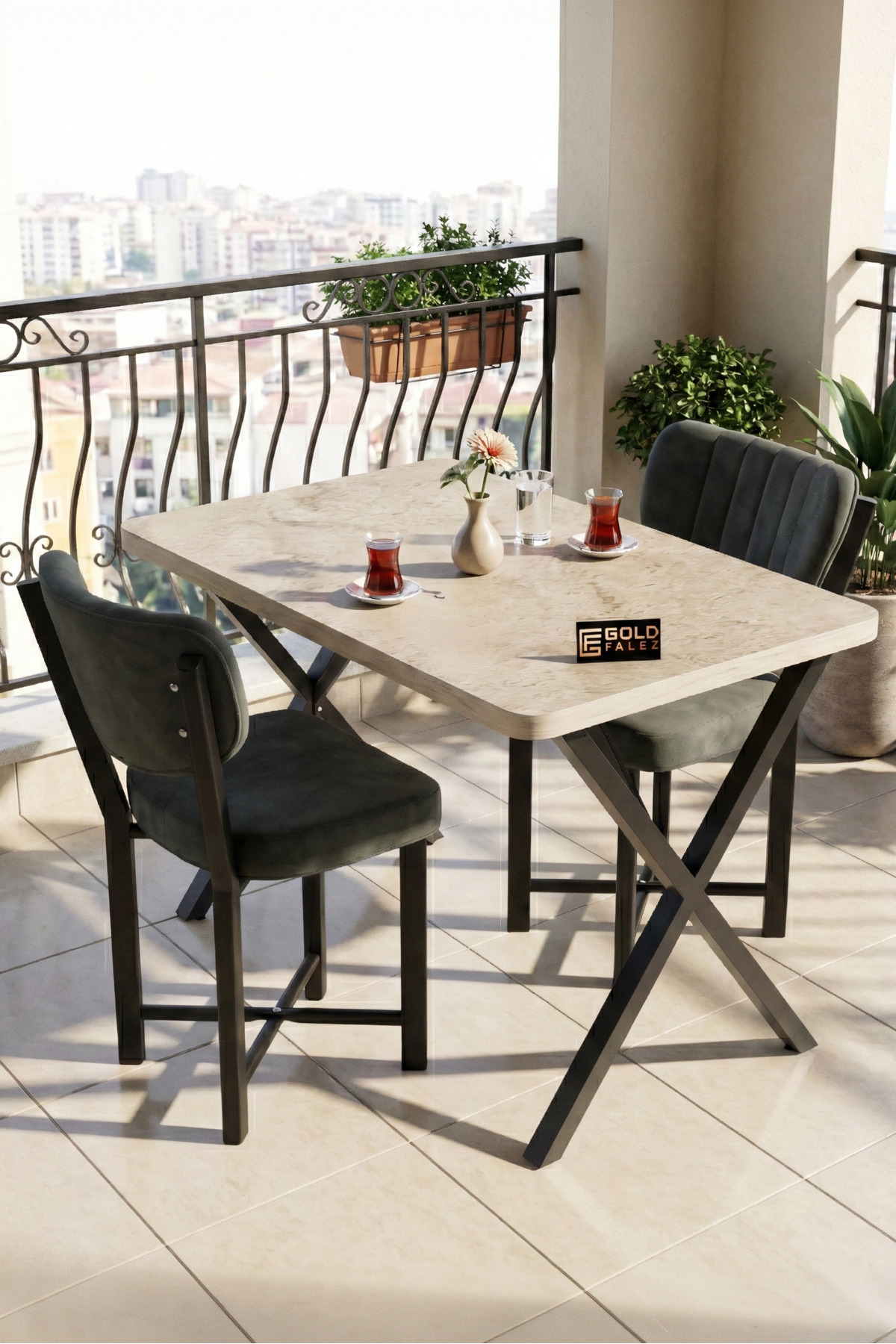 Sandalye 1 Adet Baby Face Kumaş Metal Modern Mutfak Sandalyesi Cafe Balkon Ofis Elma 9815 Antrast görsel 4