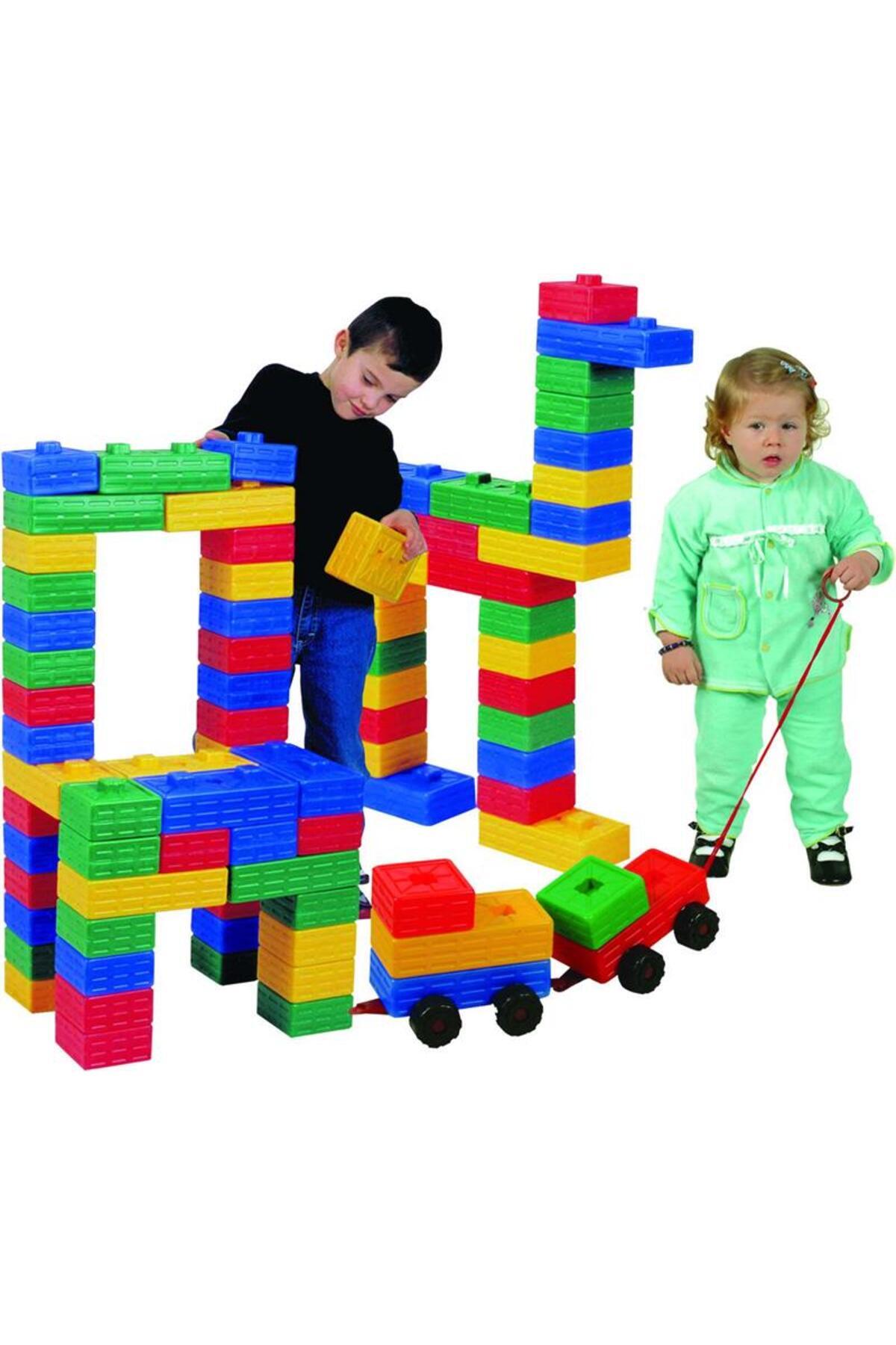 PİLSAN Tuğla Blok ve Araba Seti - 43 Parça fotoğrafı 2 (önizleme)