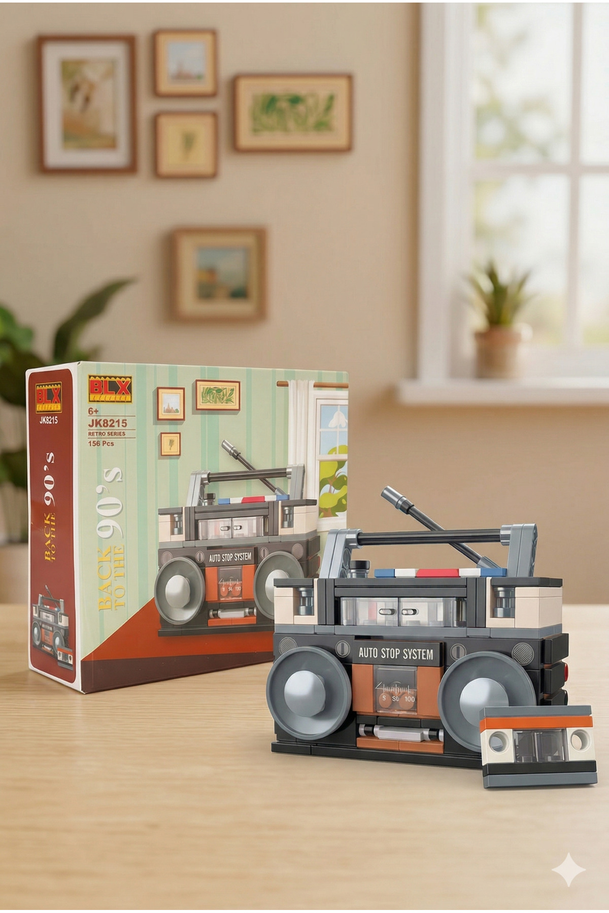 JOY SMART BLX JK8215 Retro 90'lar Radyo Teyp Yapım Seti - 6+ Yaş Eğitici Blok Oyuncak - 156 Parça fotoğrafı 2 (önizleme)