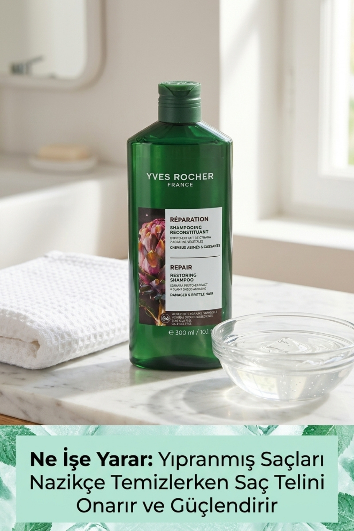 Yves Rocher Bitkisel Keratin Onarıcı Prebiyotik Şampuan Yıpranmış