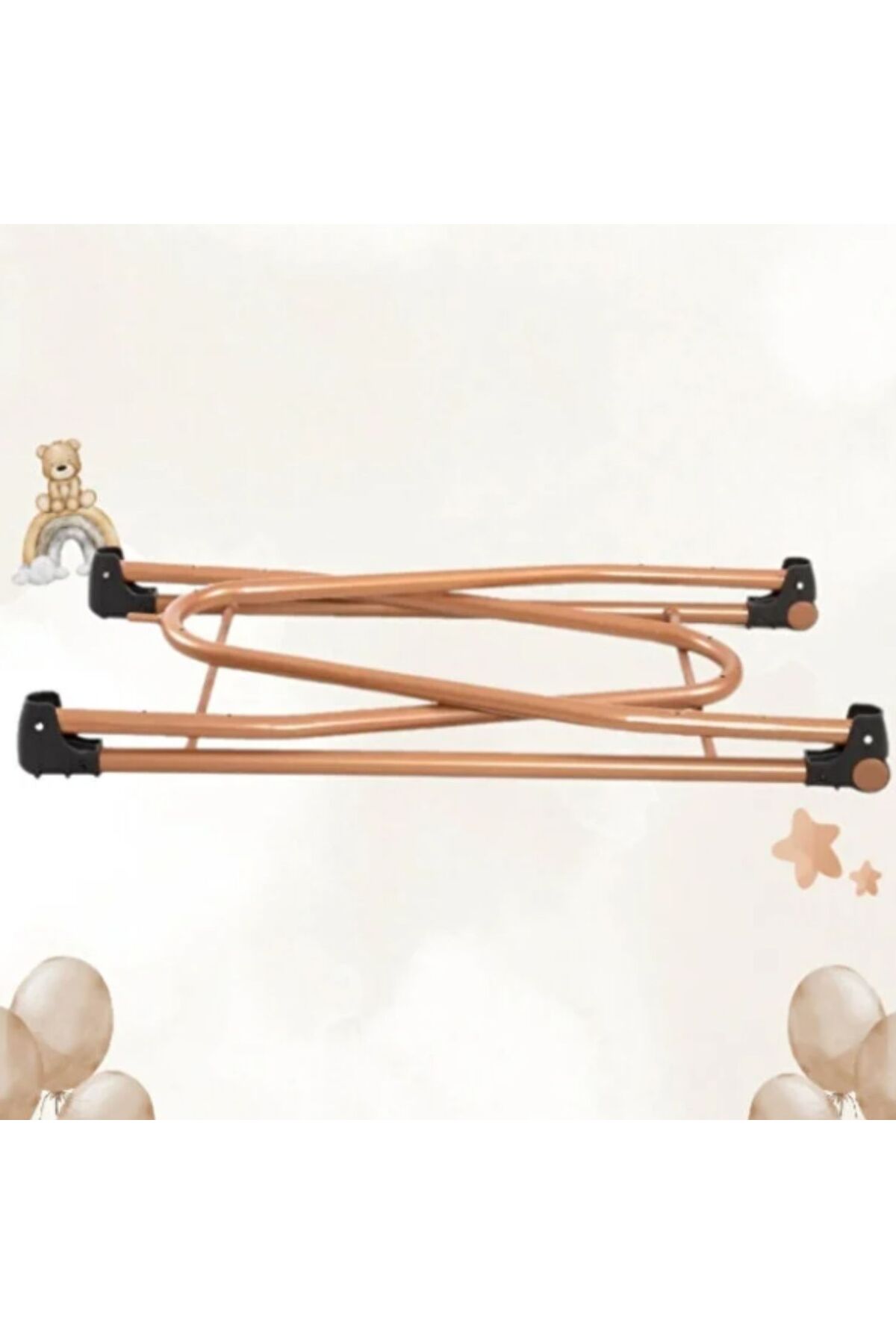 modabebekler Müzikli Dönenceli Anne Yanı Beşik Katlanır Sallanır Bebek Beşiği Yenidoğan Uyku Beşiği fotoğrafı 4 (önizleme)