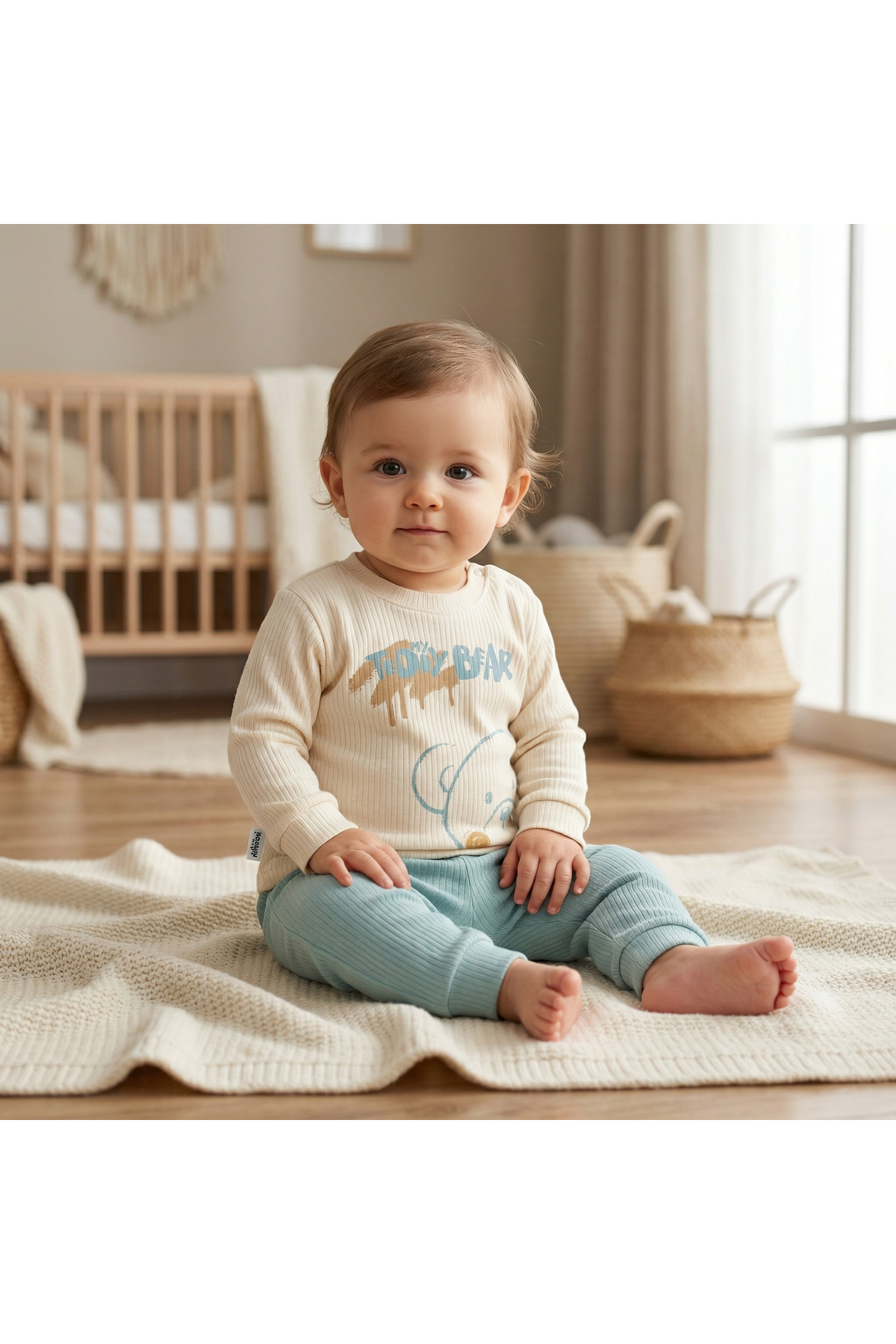 artemoris Unisex 6/18 Ay Teddy Bear Baskılı Eşofman Takımı fotoğrafı 2 (önizleme)