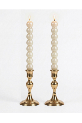 inci mum 2 Li Top Şamdan Mum SedefYaldız