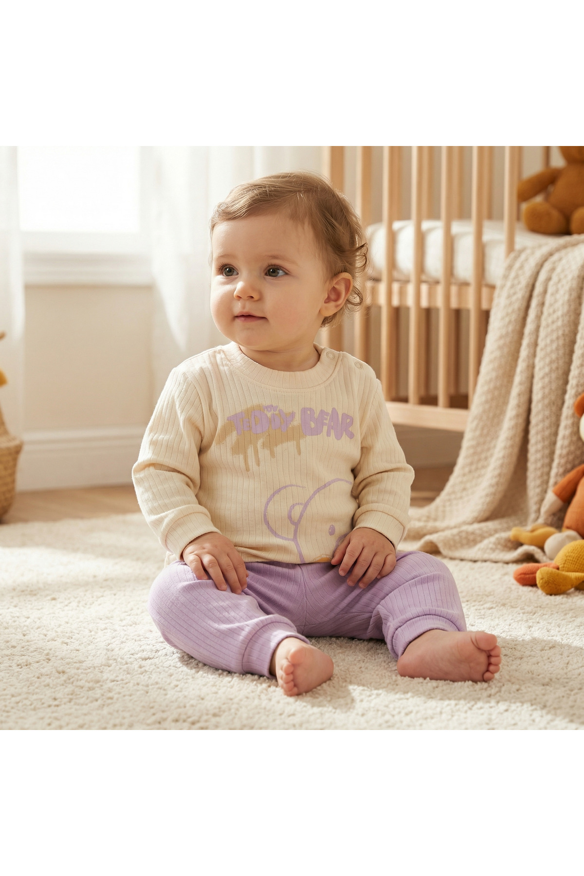 artemoris Unisex 6/18 Ay Teddy Bear Baskılı Eşofman Takımı fotoğrafı 2 (önizleme)