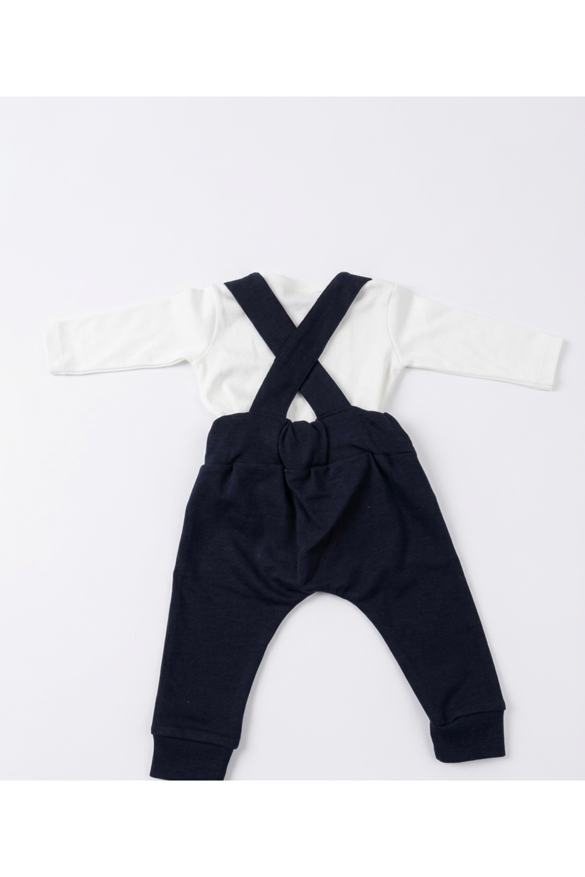 Cavallo Yenidoğan Erkek Bebek Pamuklu Salopet Takımı – Mevlüt / Özel Gün 2’li Papyonlu Set fotoğrafı 3 (önizleme)