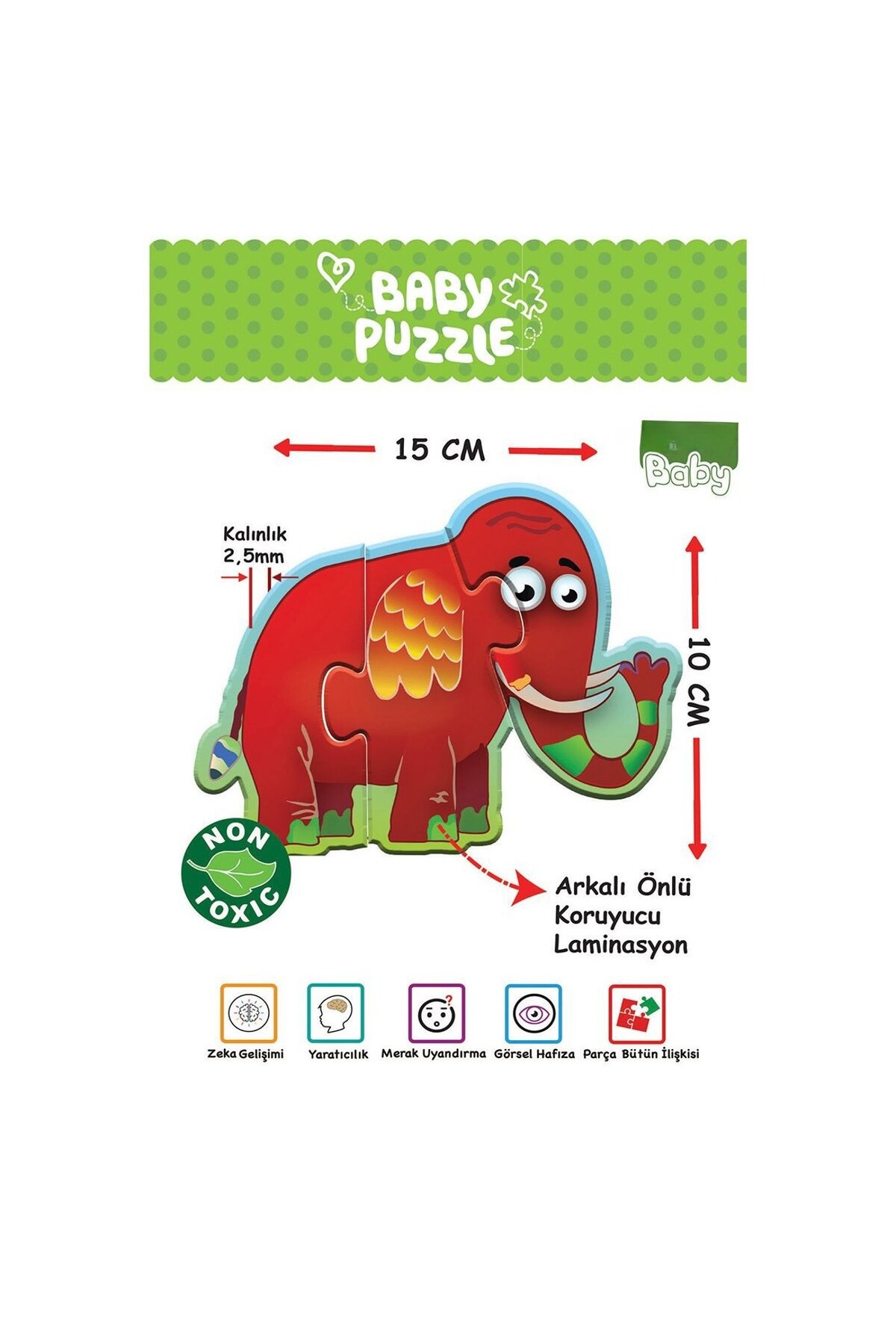 The Monarch Co Eğitici Benim İlk Hayvanlar Bebek Puzzle Seti (1+ Yaş) - Zeka Geliştirici Kalın Yapboz fotoğrafı 2 (önizleme)