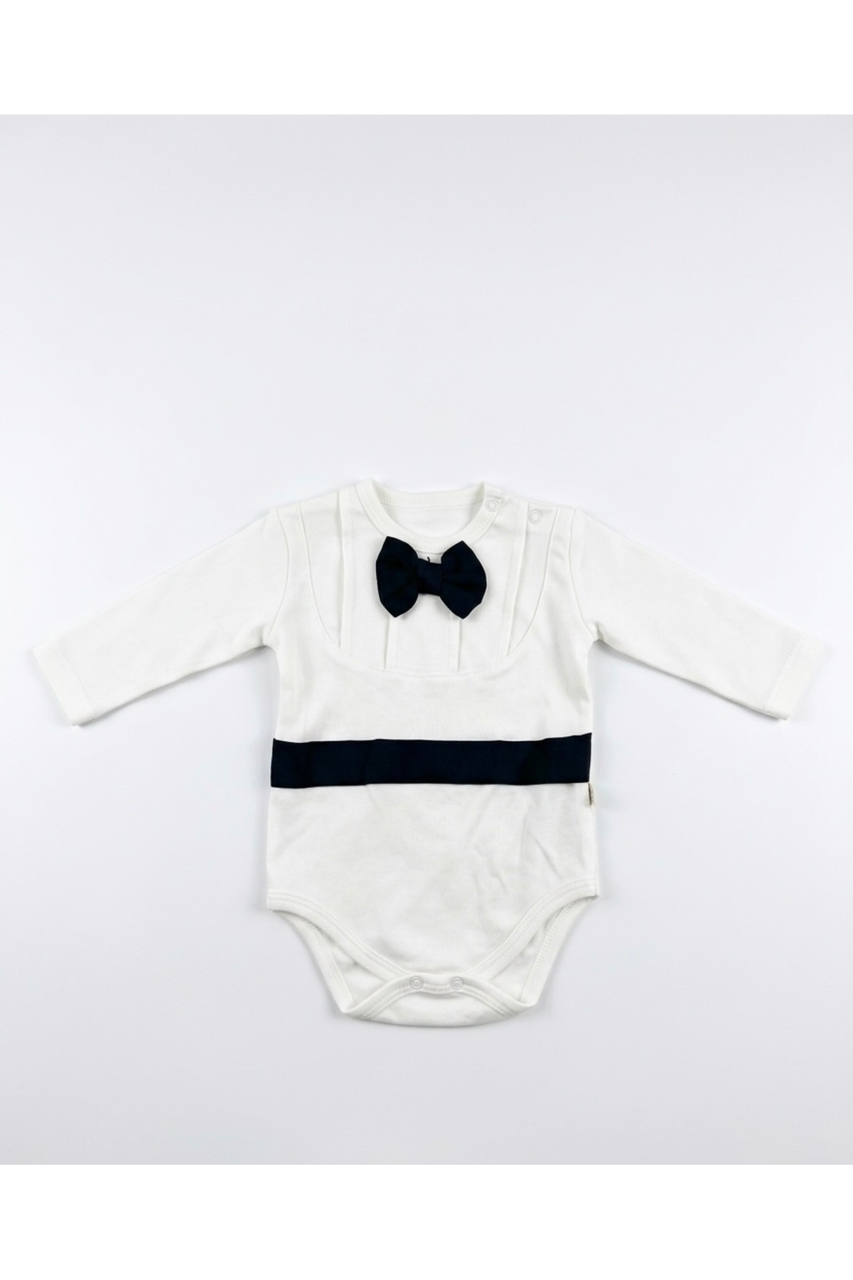 Cavallo Yenidoğan Erkek Bebek Pamuklu Salopet Takımı – Mevlüt / Özel Gün 2’li Papyonlu Set fotoğrafı 4 (önizleme)