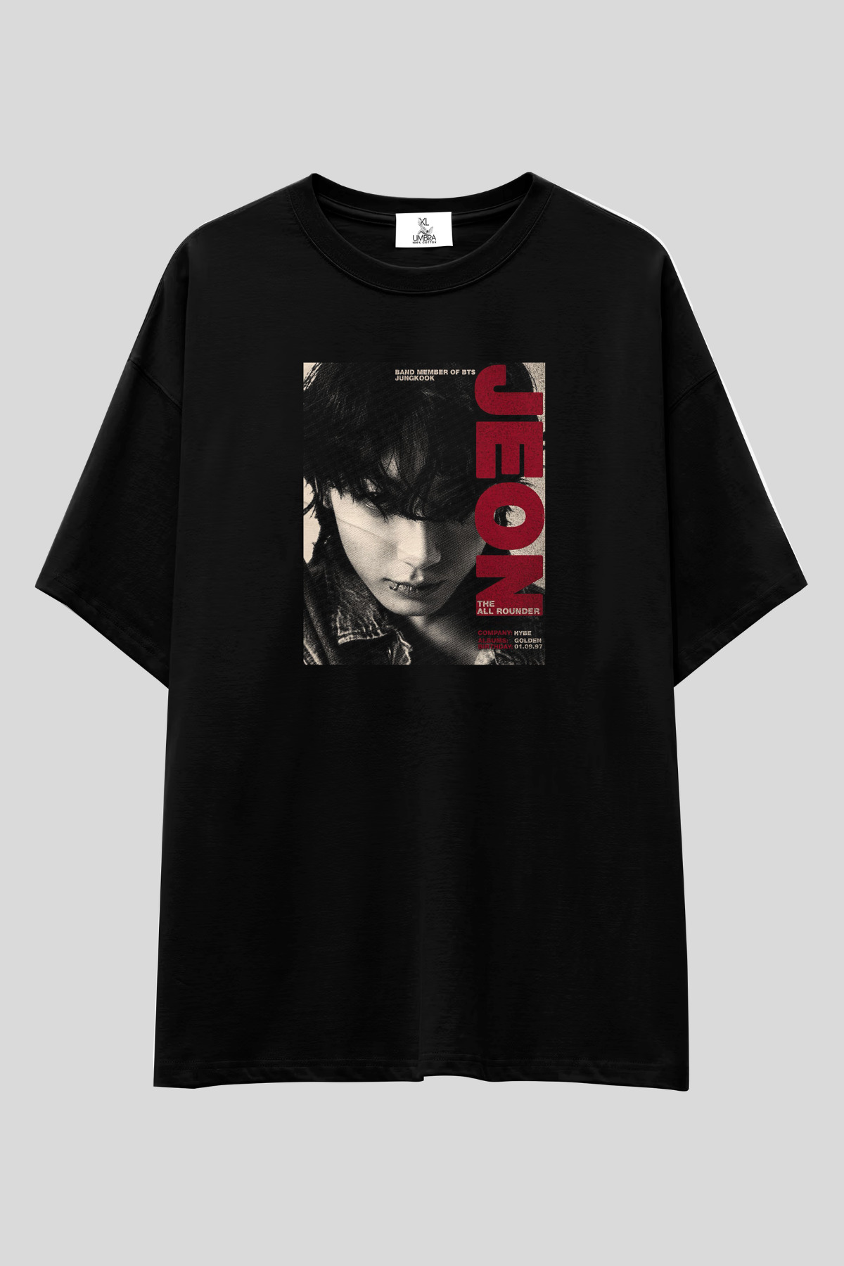 BTS Jung Kook ブラックTシャツ 01 UmbraWear BTS Jungkook 