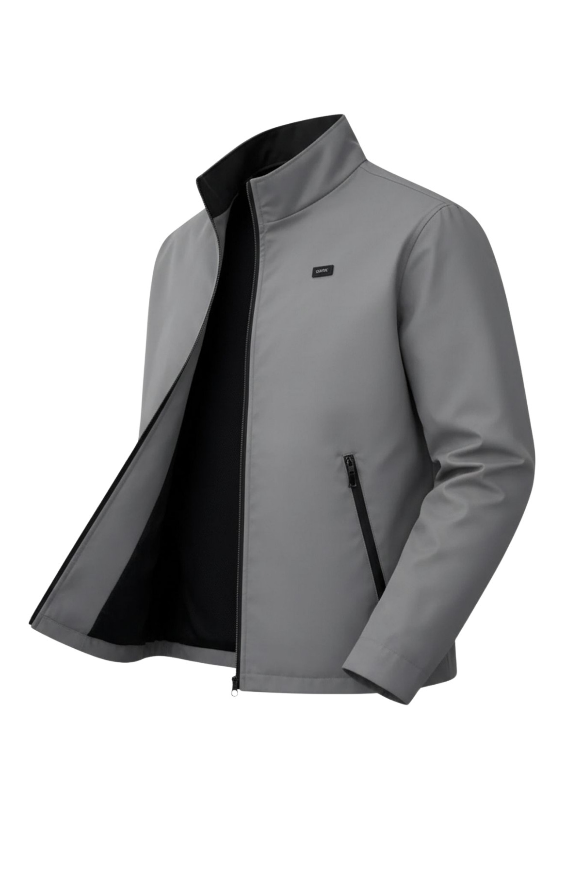 SİVAİST Gri Erkek Polyester Karışımlı Süper İnce Rüzgarlık Su Ve Rüzgar Geçirmez Mevsimlik&Yazlık Mont görsel 2