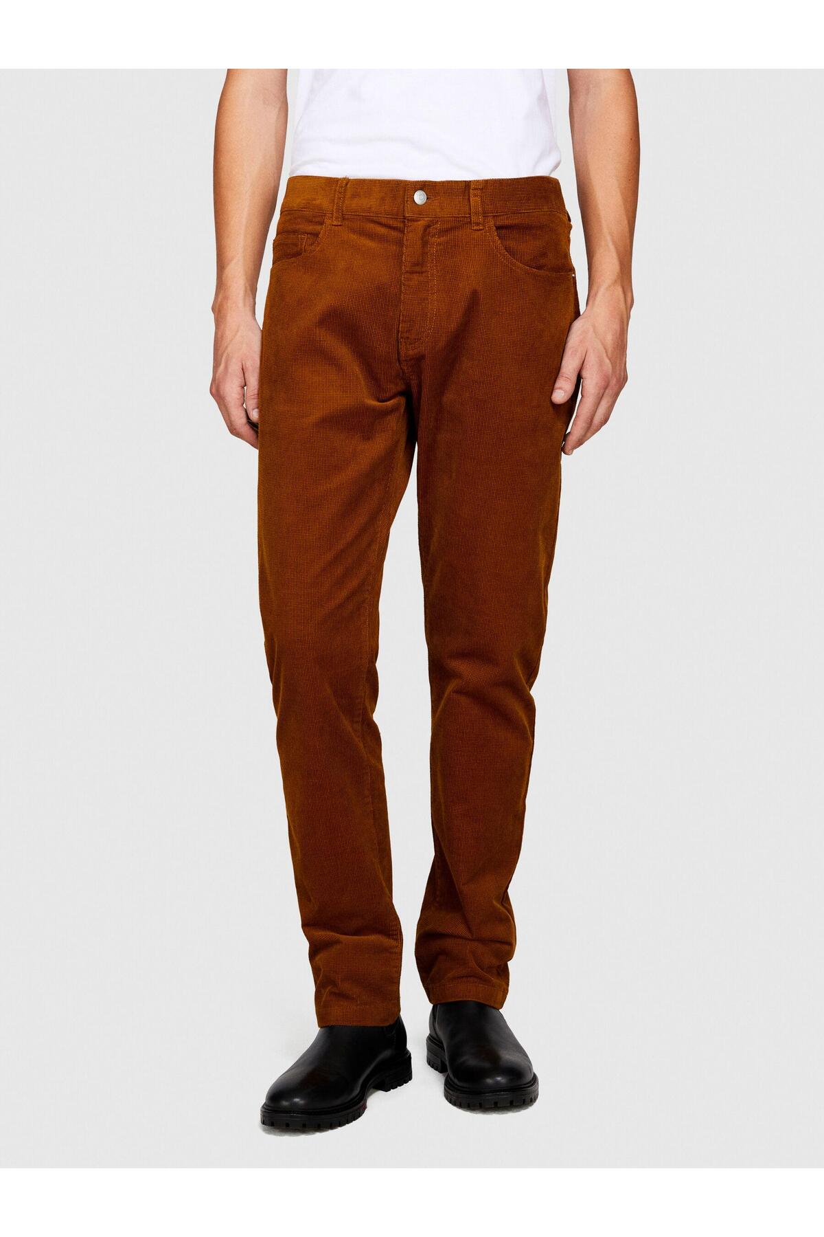 5 Cepli Regular Fit Kadife Pantolon Erkek Kahverengi T-Shirt - 323A432XSE01Q — قهوه‌ای — تصویر 5 از 8