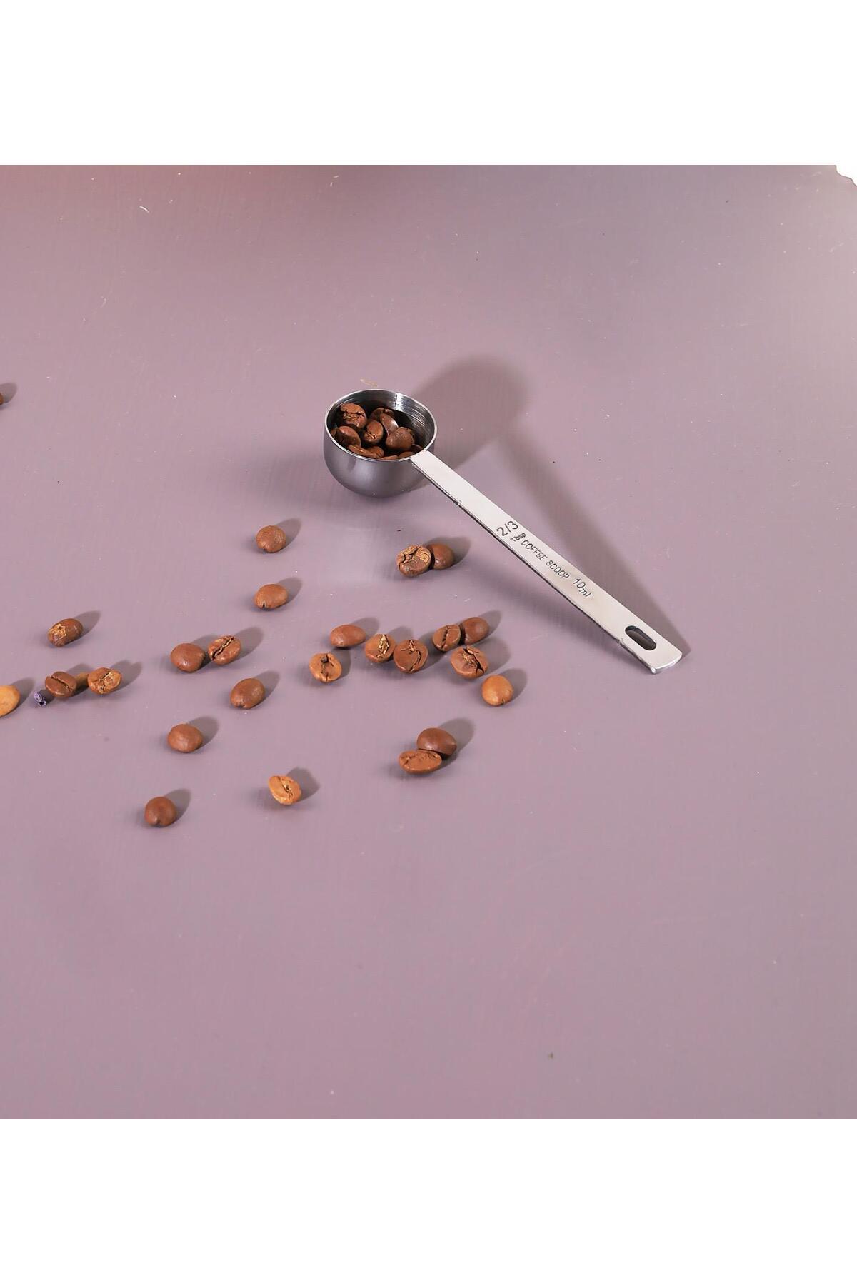 10 ml Ölçü Kaşığı | Çelik Ölçek Kaşığı Kahve ve Mutfak İçin