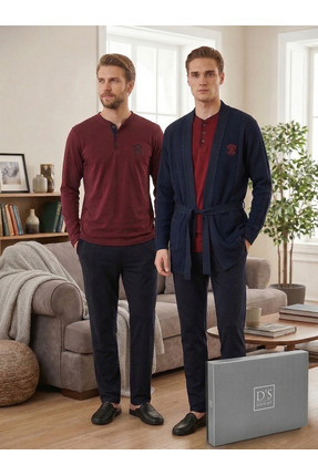D'S Damat D’S Damat Çeyizlik Premium Modal Pijama Rob Boxer Atlet Kutulu Set ...