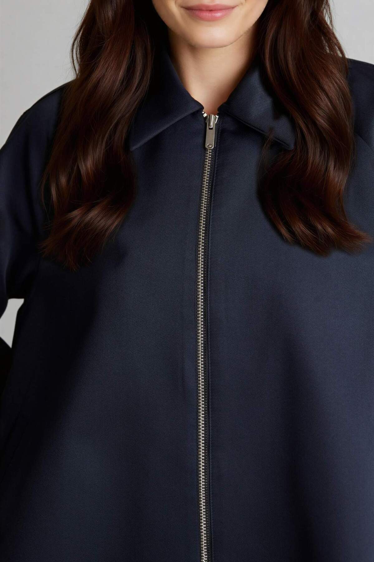 DeFacto Loose Fıt Gabardin Trençkot H2391AX26SP görsel 4