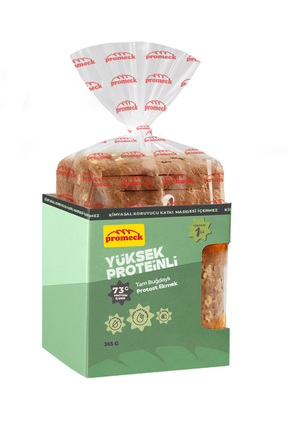 Promeck Yüksek Proteinli Tam Buğdaylı Protost Ekmek 365 gr