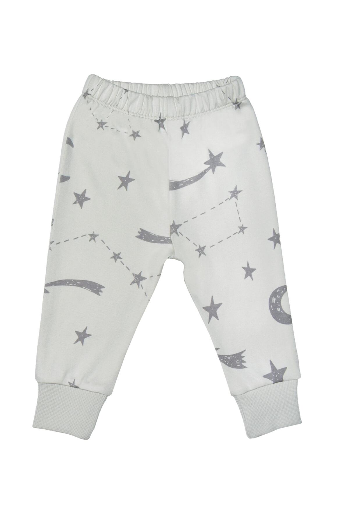 OrganicKid Space Bebek Gri Pijama Takımı fotoğrafı 4 (önizleme)