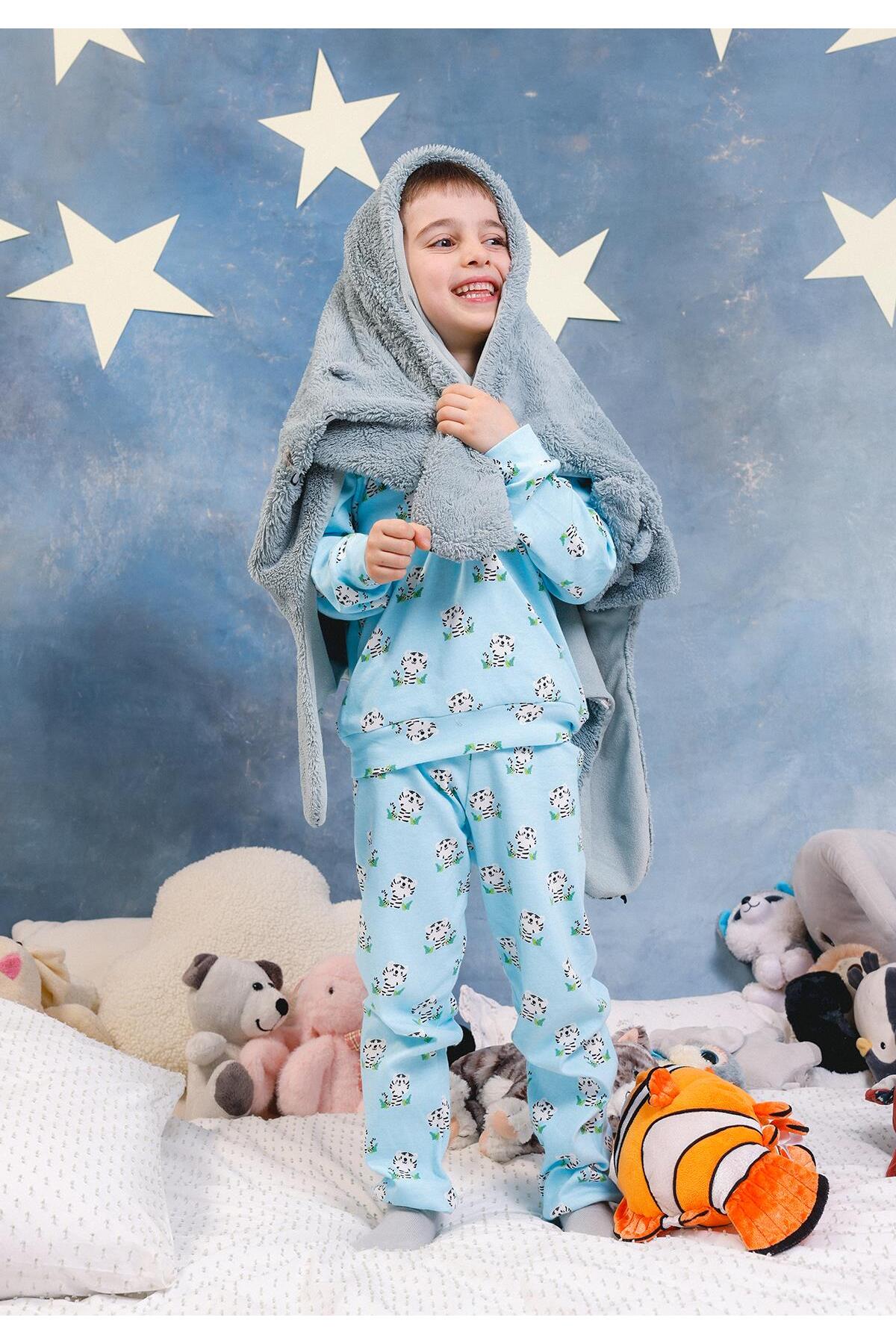 Perendi Erkek Çocuk %100 Pamuk Pijama Takımı fotoğrafı 5 (önizleme)