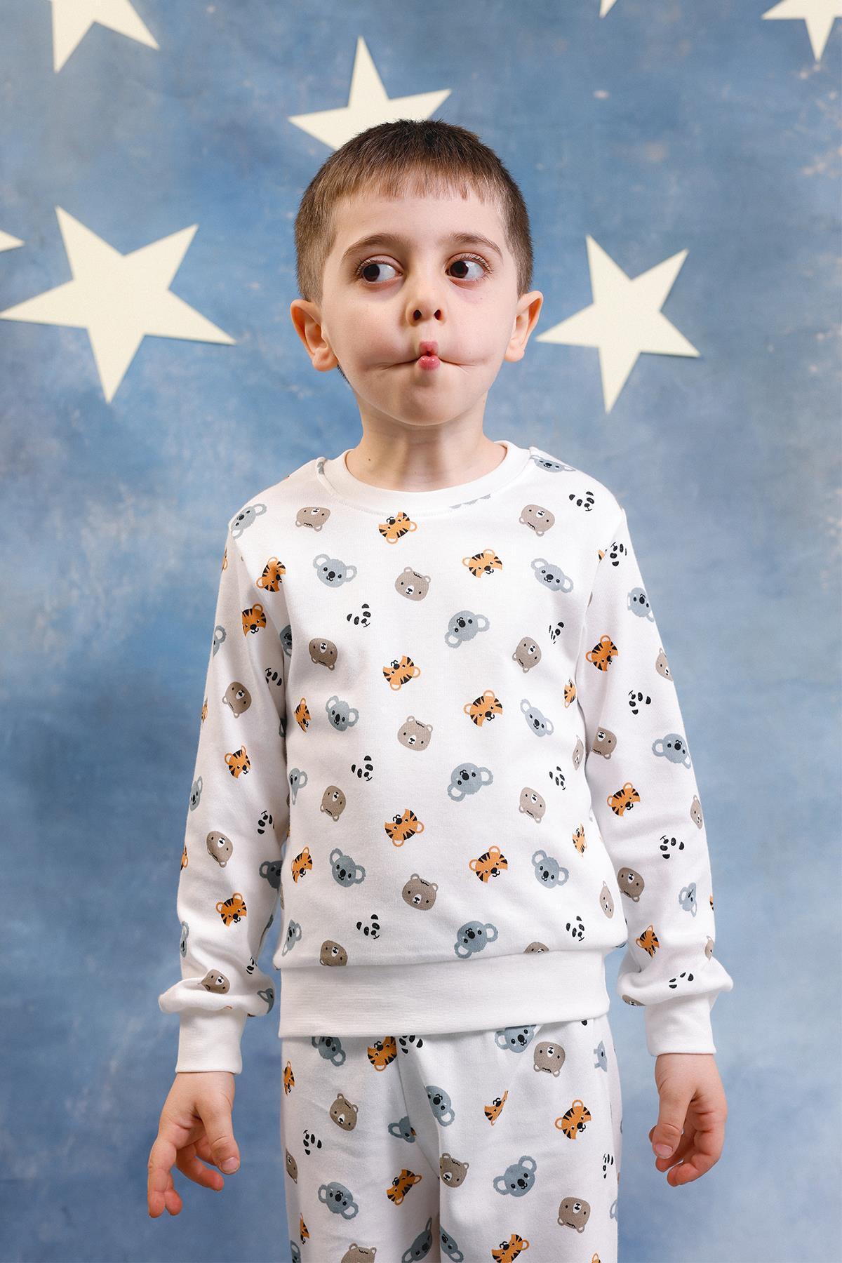 Perendi Erkek Çocuk %100 Pamuk Pijama Takımı fotoğrafı 4 (önizleme)