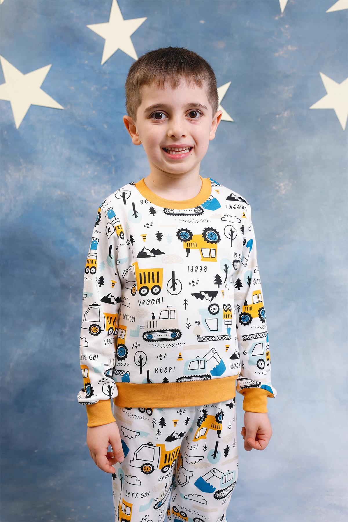 Perendi Erkek Çocuk %100 Pamuk Pijama Takımı fotoğrafı 5 (önizleme)