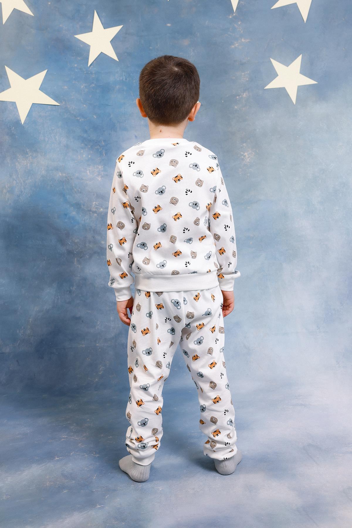 Perendi Erkek Çocuk %100 Pamuk Pijama Takımı fotoğrafı 3 (önizleme)