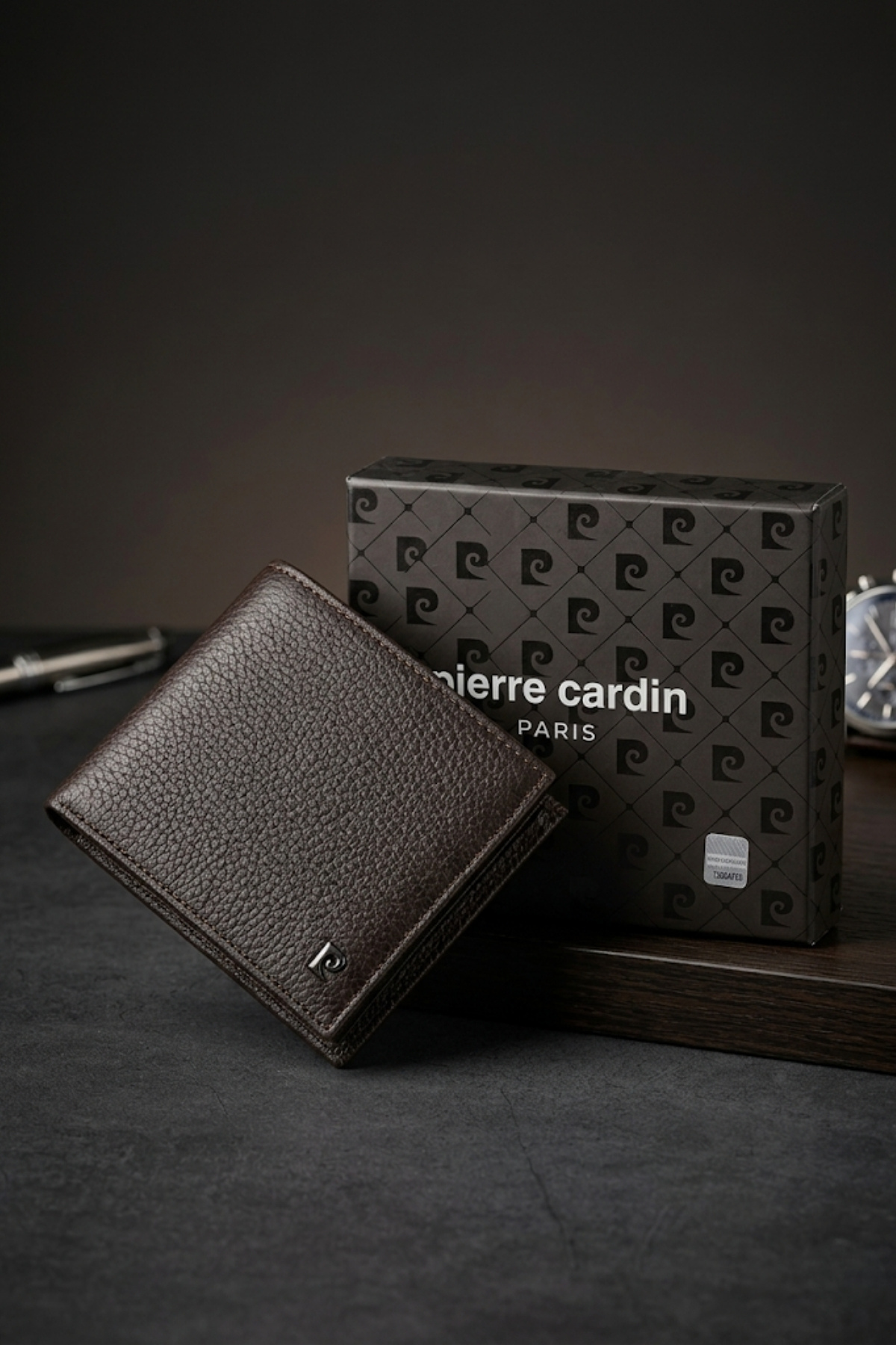 Pierre Cardin 2361 Hakiki Deri Erkek Cüzdan Kartlık FLOTUR KAHVE